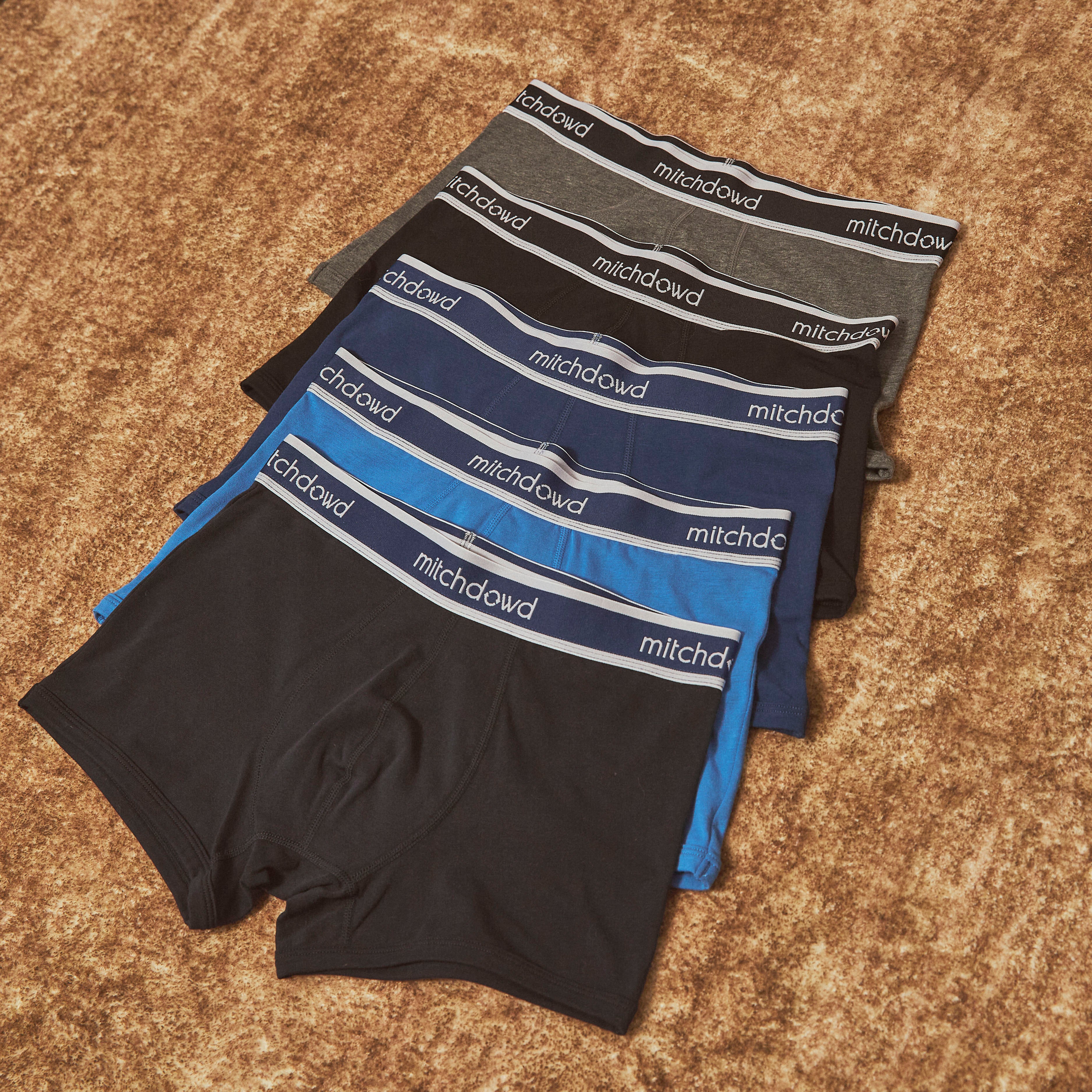 Mens Plain Trunk 5 Pack - Multi
