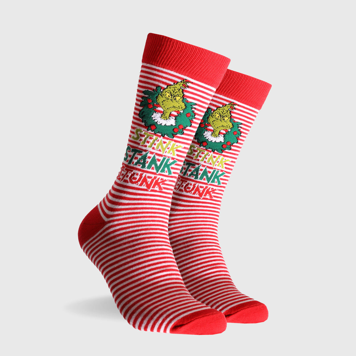 Mitchdowd Mens Stink Stank Grinch Socks - Multi
