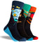 Men's Art Socks Crew Socks 3 Pack Gift Box - Blue, Green, Red