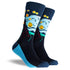 Men's Art Socks Crew Socks 3 Pack Gift Box - Blue, Green, Red