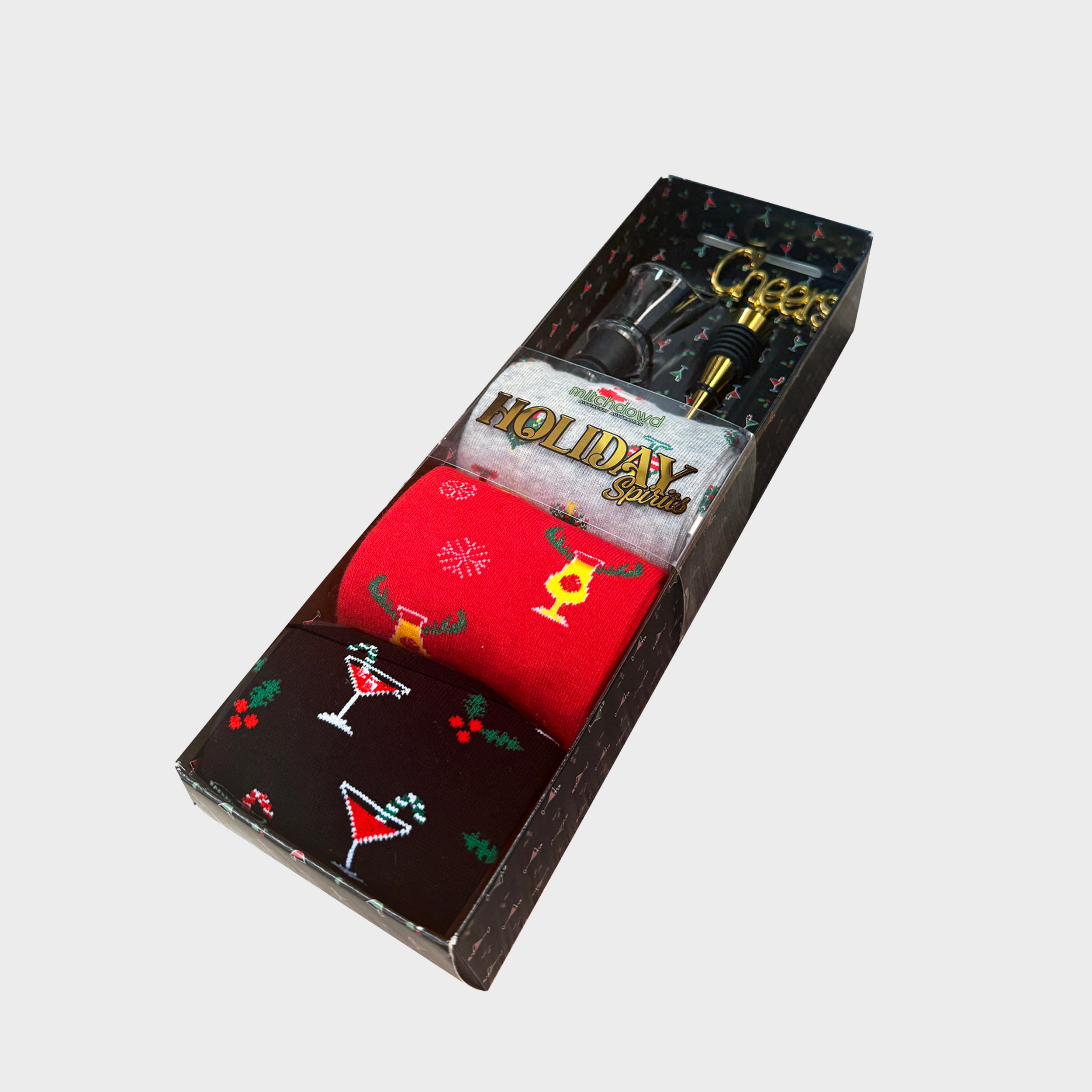 Mitchdowd Cheers 3 Pack Mens Socks Gift Box