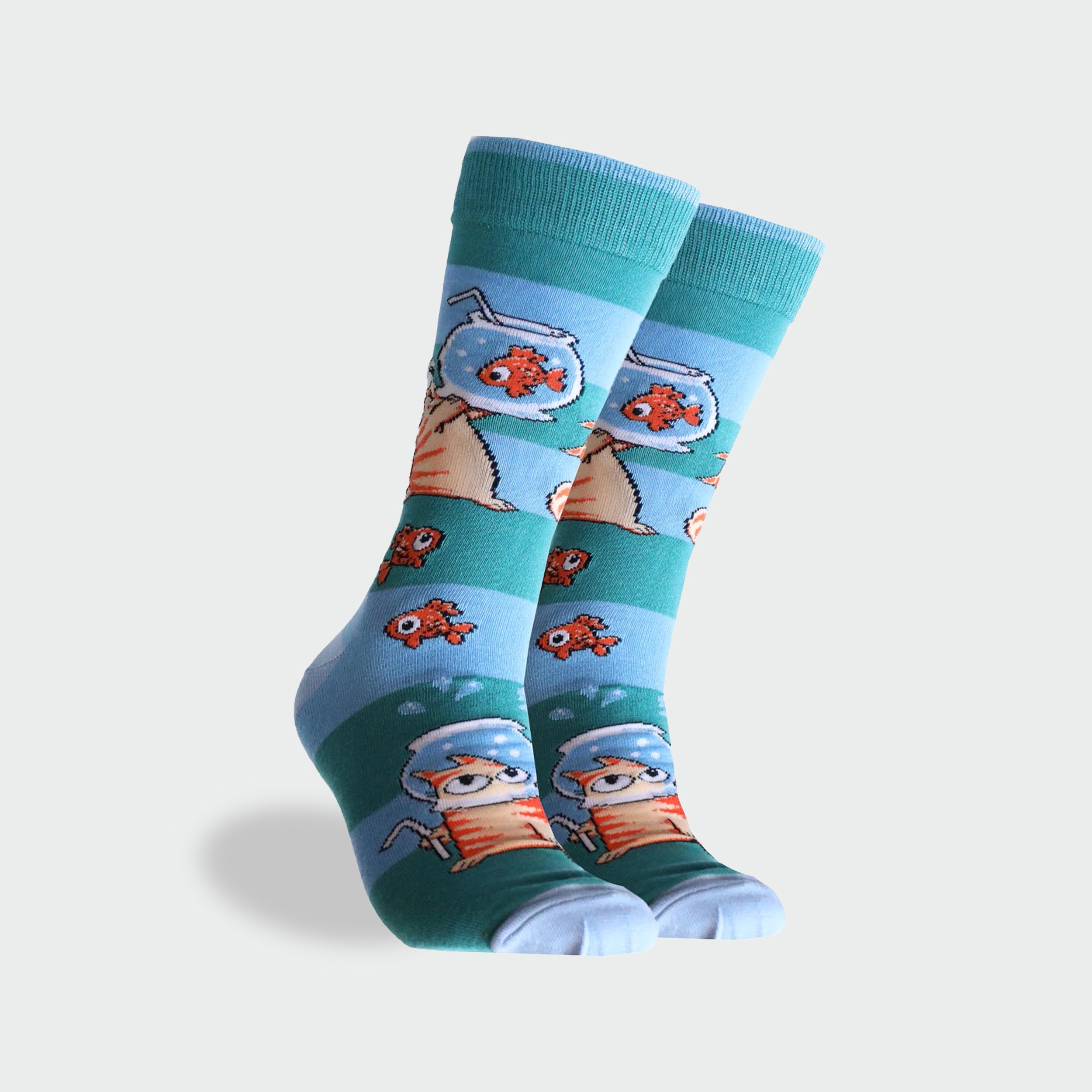 Men’s Animal Friends Bamboo Crew Socks 2-Pack Soft Novelty Socks