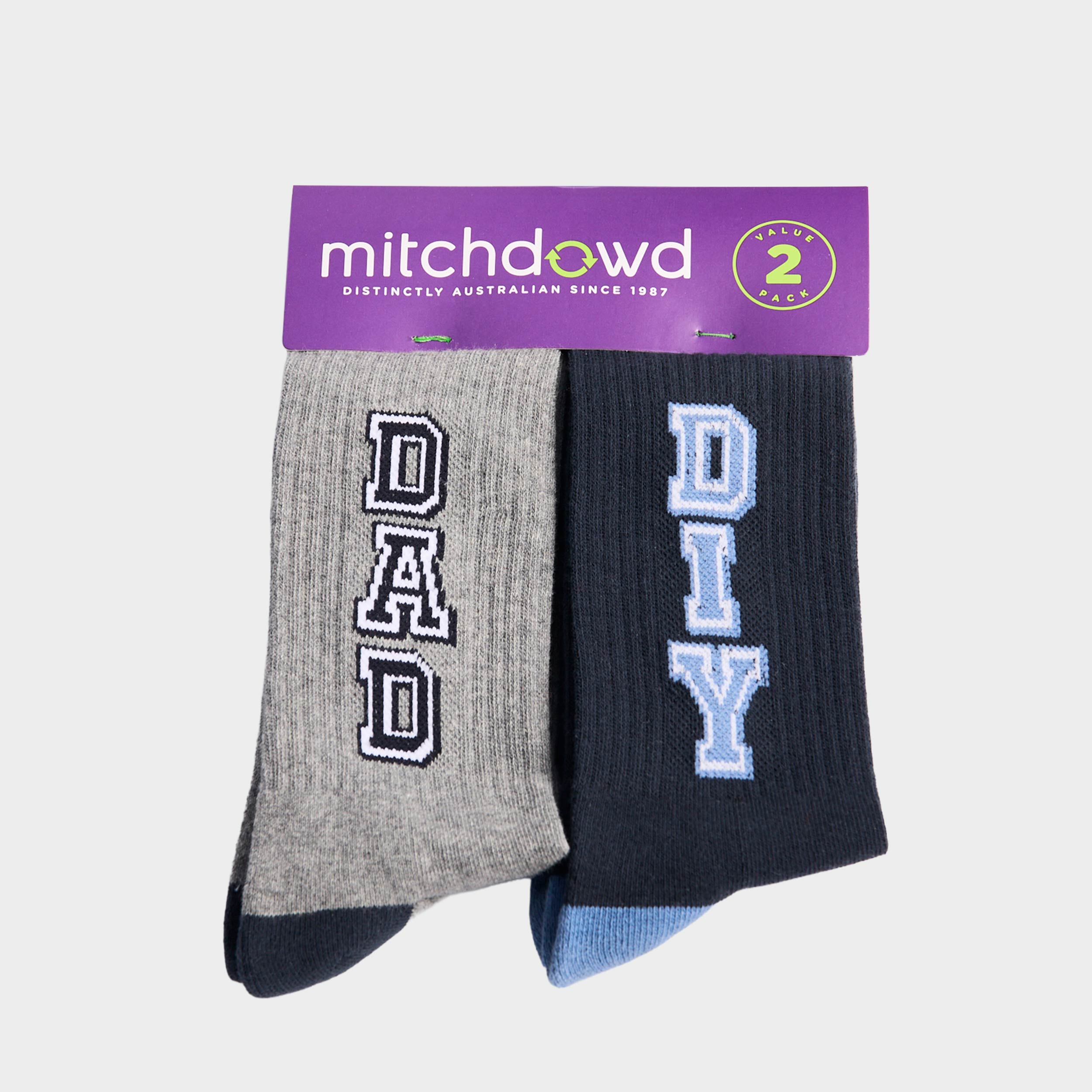 Mitchdowd Men’s College Rib Crew Socks 2 Pack