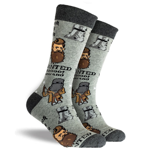 Men's Such Is Life Cotton Crew Socks - Grey