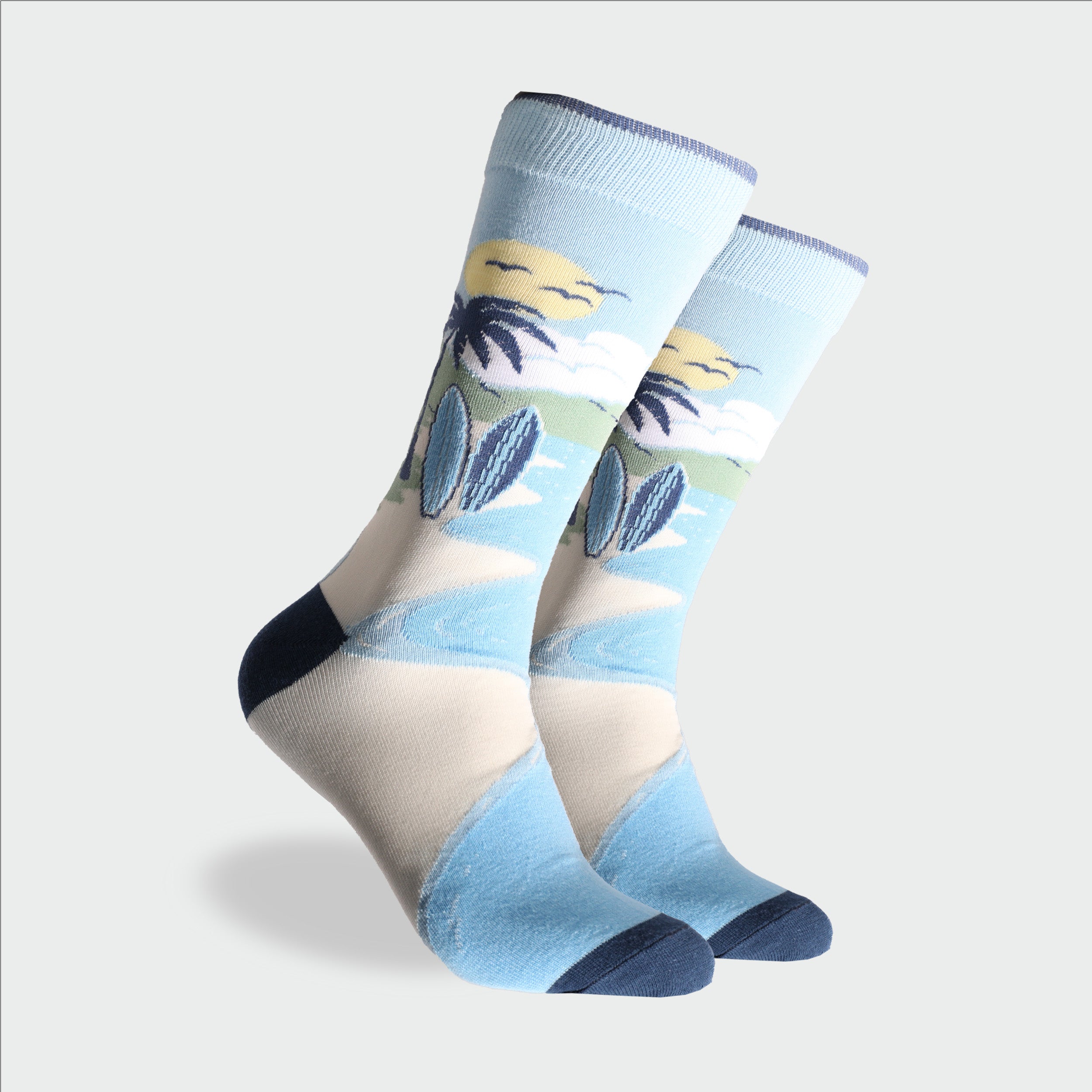 Mitchdowd Men's Surf Sunset Crew Socks