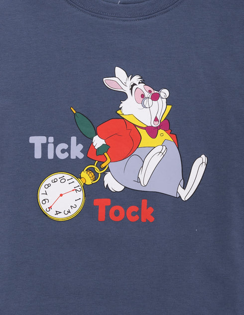 Boy's Alice In Wonderland Tick Tock Long Sleeve Pyjama Set