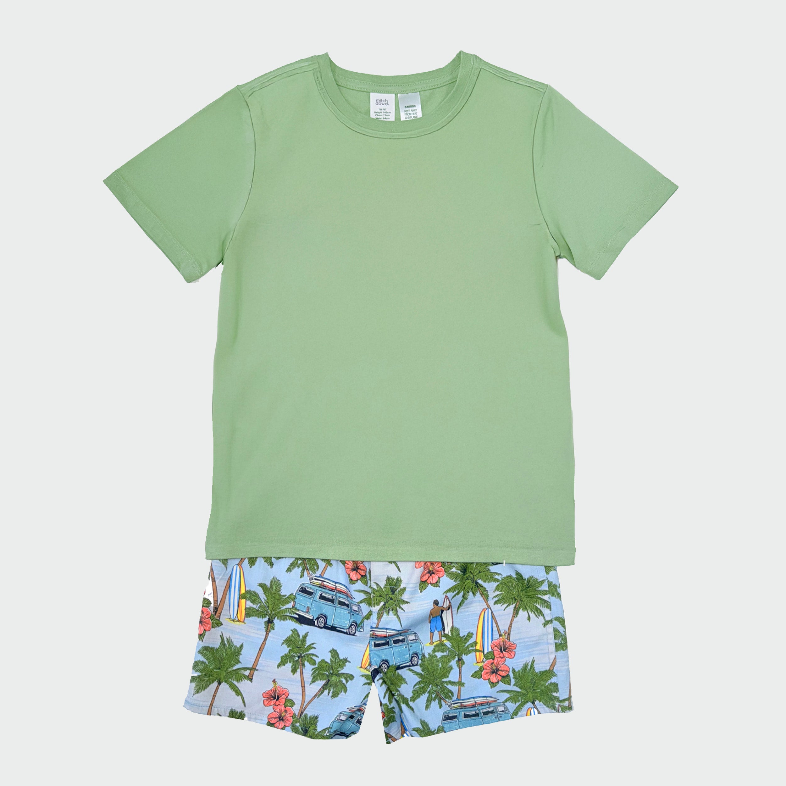 Mitchdowd Boys Surfing Pyjama Set