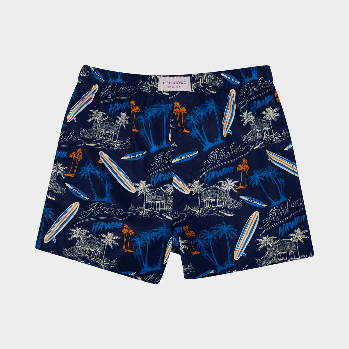 Mitchdowd Boy's Surf 1968 Cotton Boxer Shorts 3 Pack