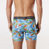 Men's Eco Comfort Pineapples & Dolphins Recycled Repreve® Polyester Long Leg Trunk - Blue