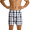 Men's Pickett Check Soft Wash Yarn Dye Boxer Shorts - White