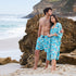 Men's Twilight Floral Bamboo Sleep Short - Blue