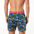 Men's Christmas Merry T-Rexmas Loose Fit Knit Boxers - Blue
