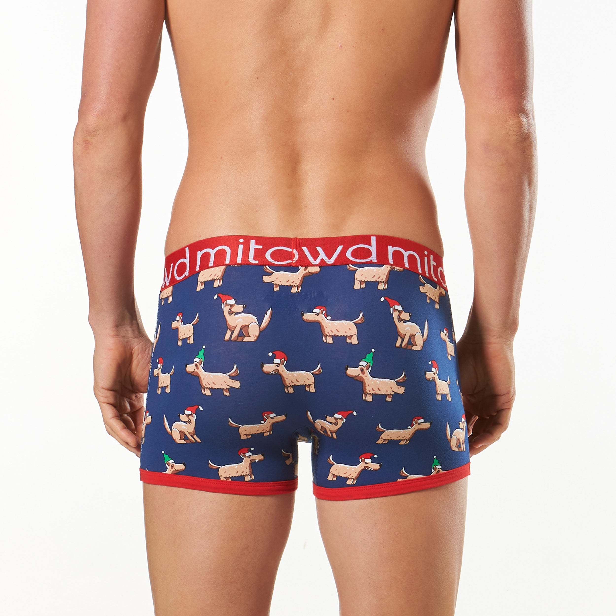 Men's Christmas Dogs Trunk - Denim - Image 3