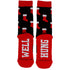 Men's Well Hung Cotton Crew Socks - Red