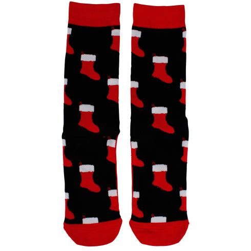 Men's Well Hung Cotton Crew Socks - Red