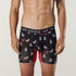 Men's Eco Fire House Dogs Bamboo Comfort Trunk 3 Pack - Black & Red