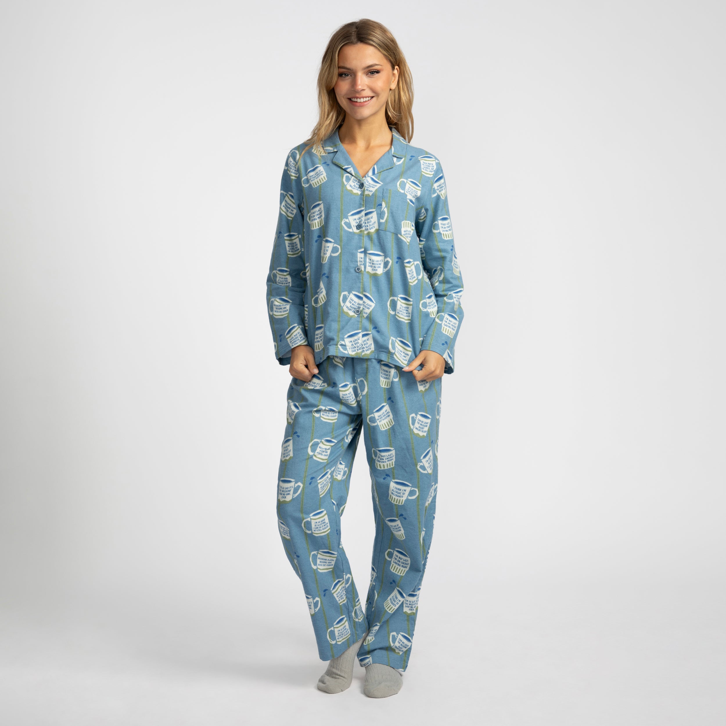 Women's Cuppa Joe Flannel Pyjama Set