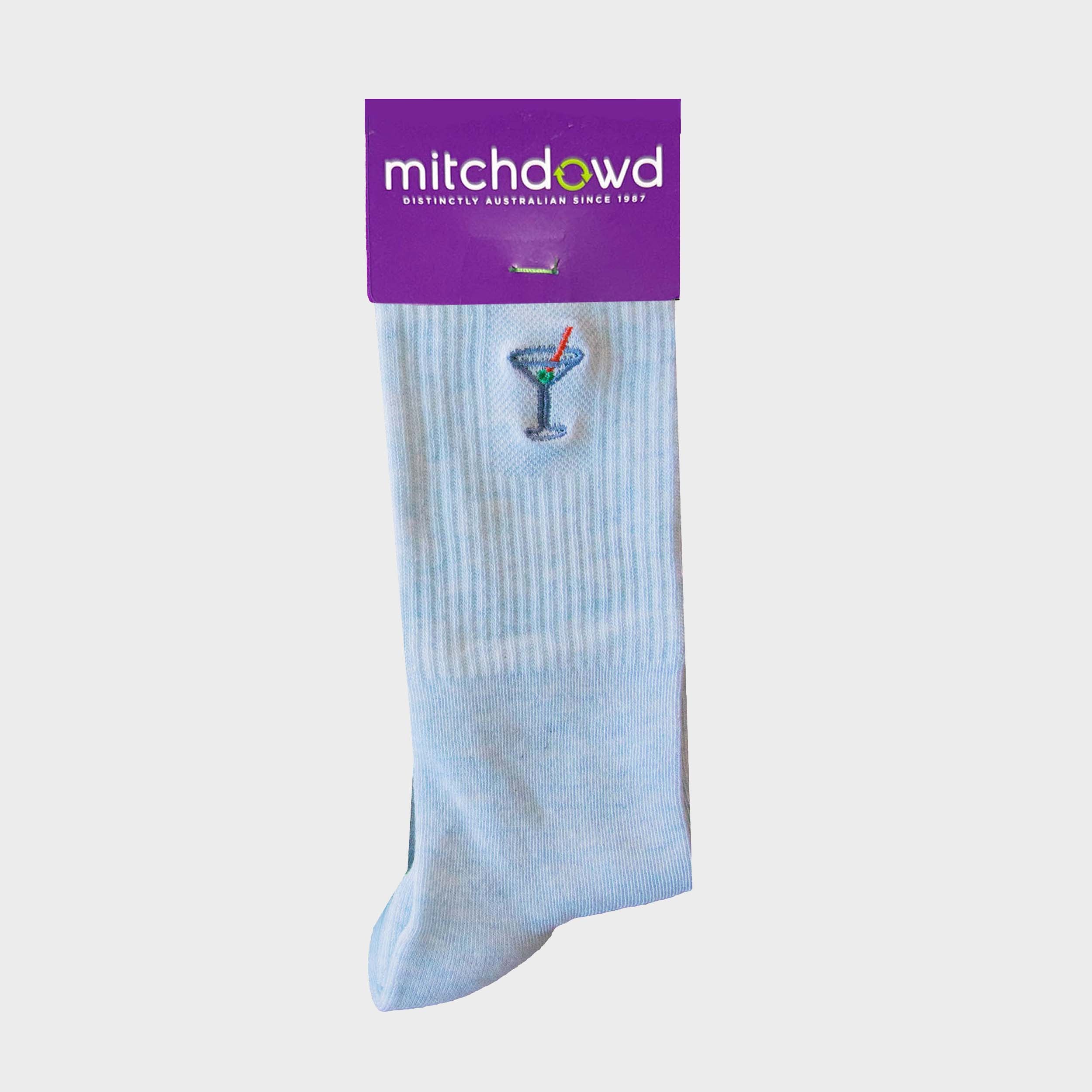 Men's Summer Fine Bamboo Sport Sock - Blue Marle