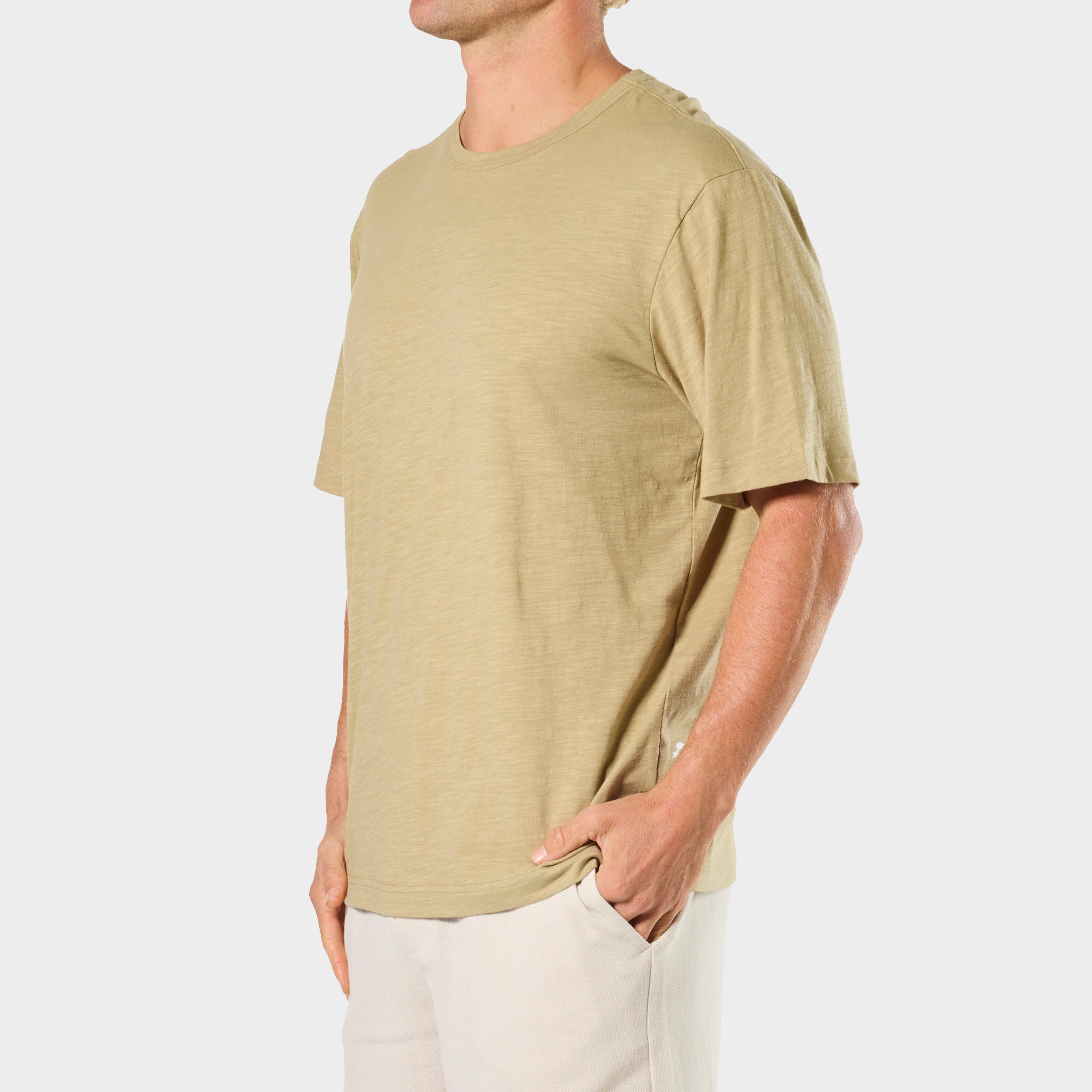 Mitchdowd Mens Slub Natural Sleep Tee