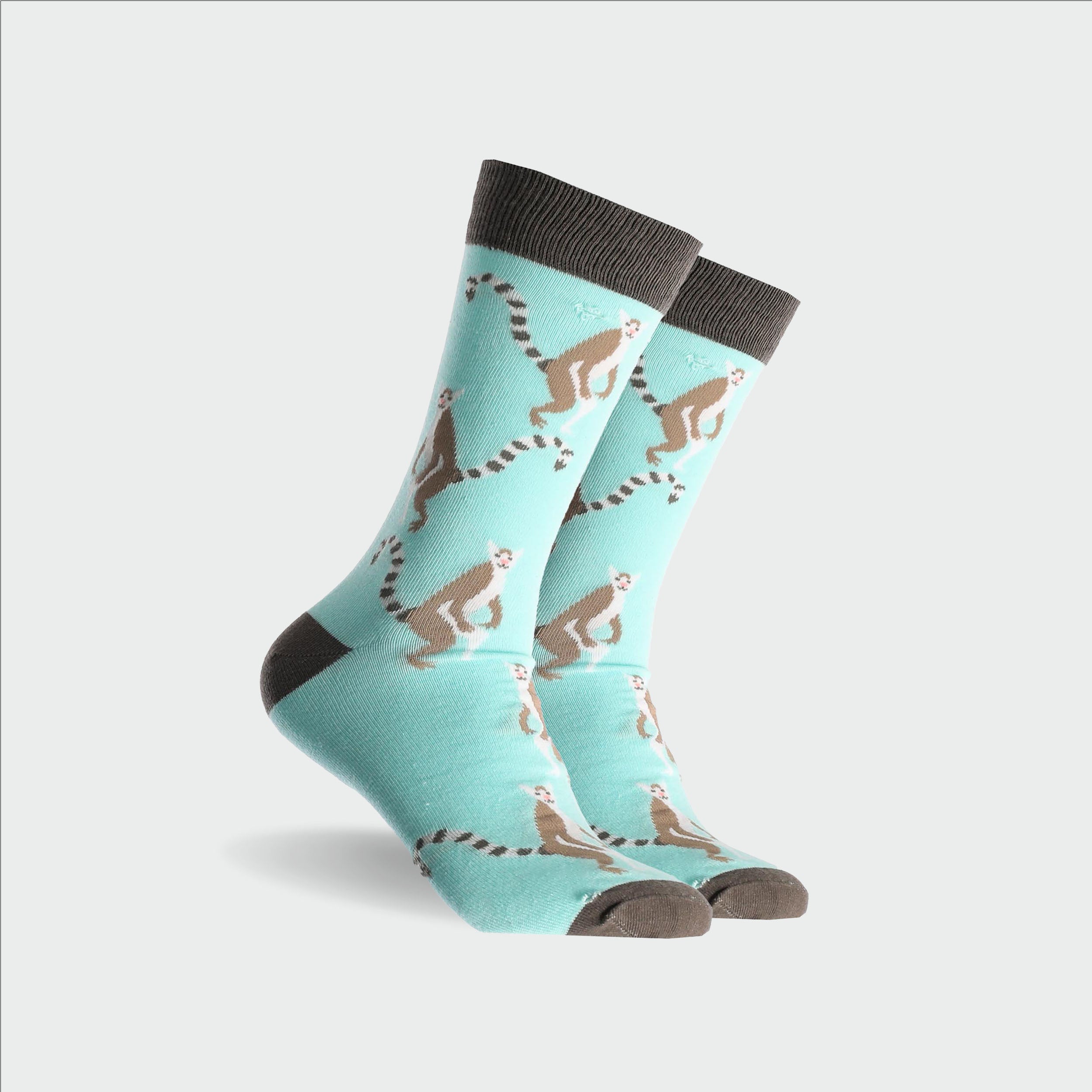 Men's Lima Cotton Crew Socks - Aqua - Image 1