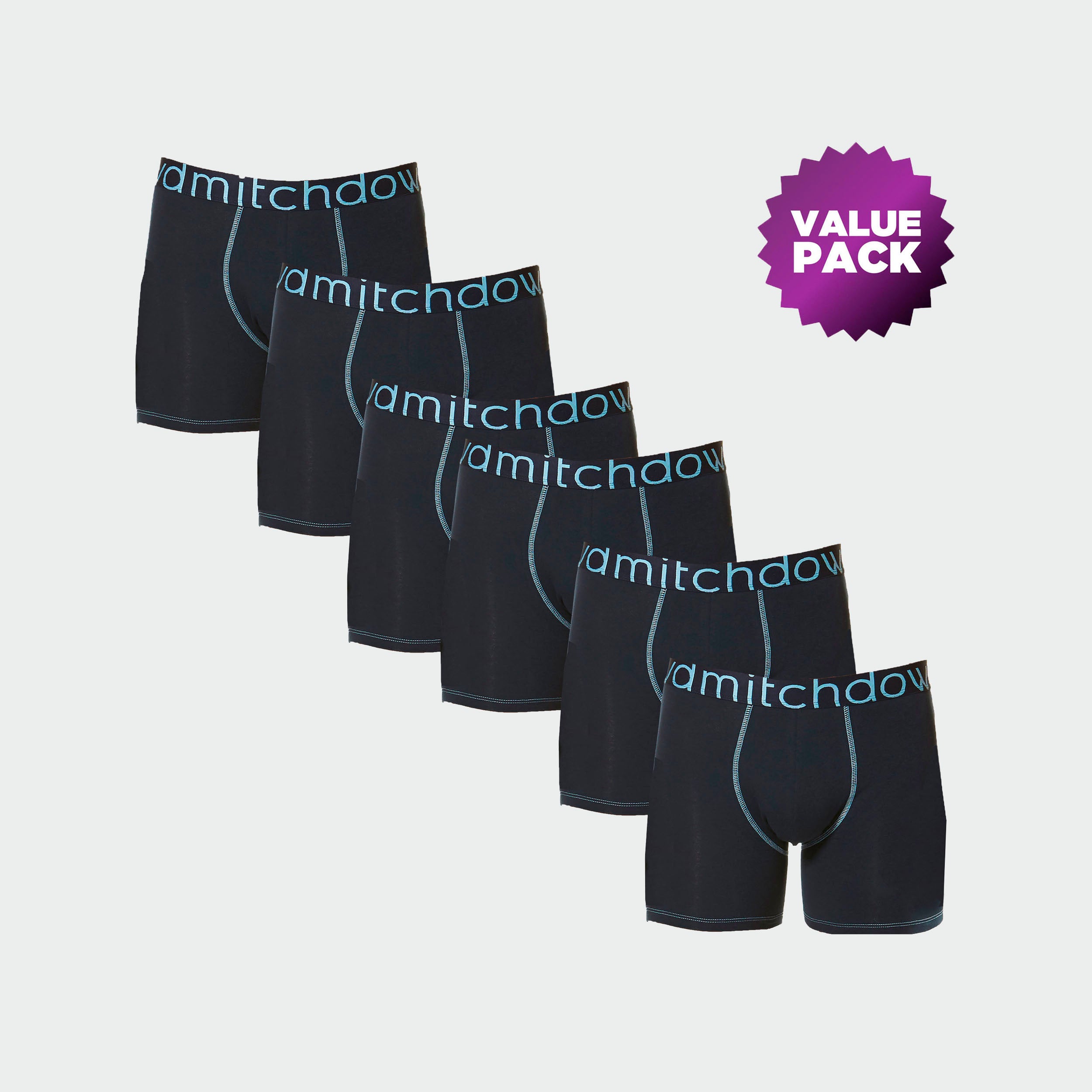 Men’s Room To Move Cotton Trunks Value 6 Pack – Assorted - Image 1