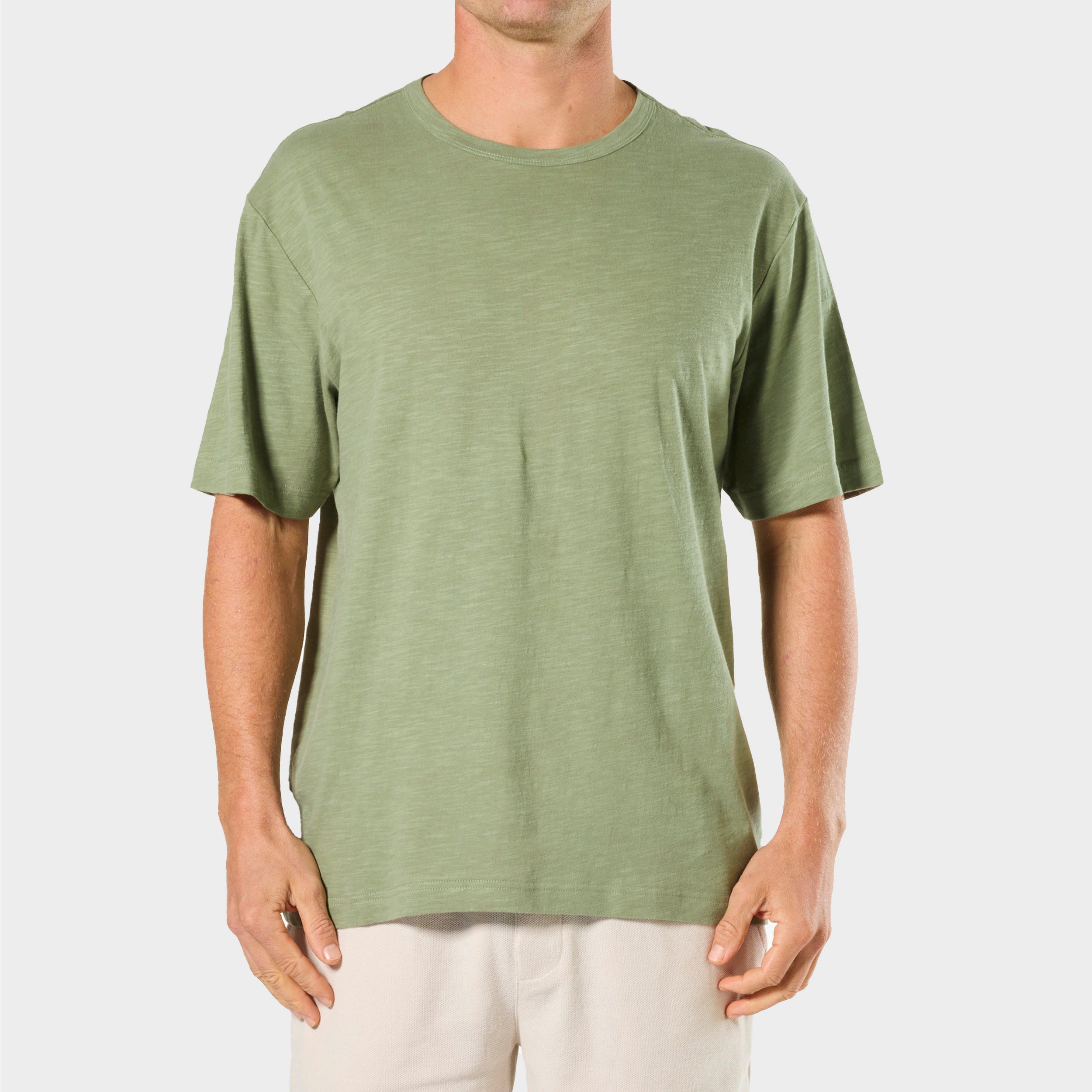 Mitchdowd Mens Slub Khaki Sleep Tee