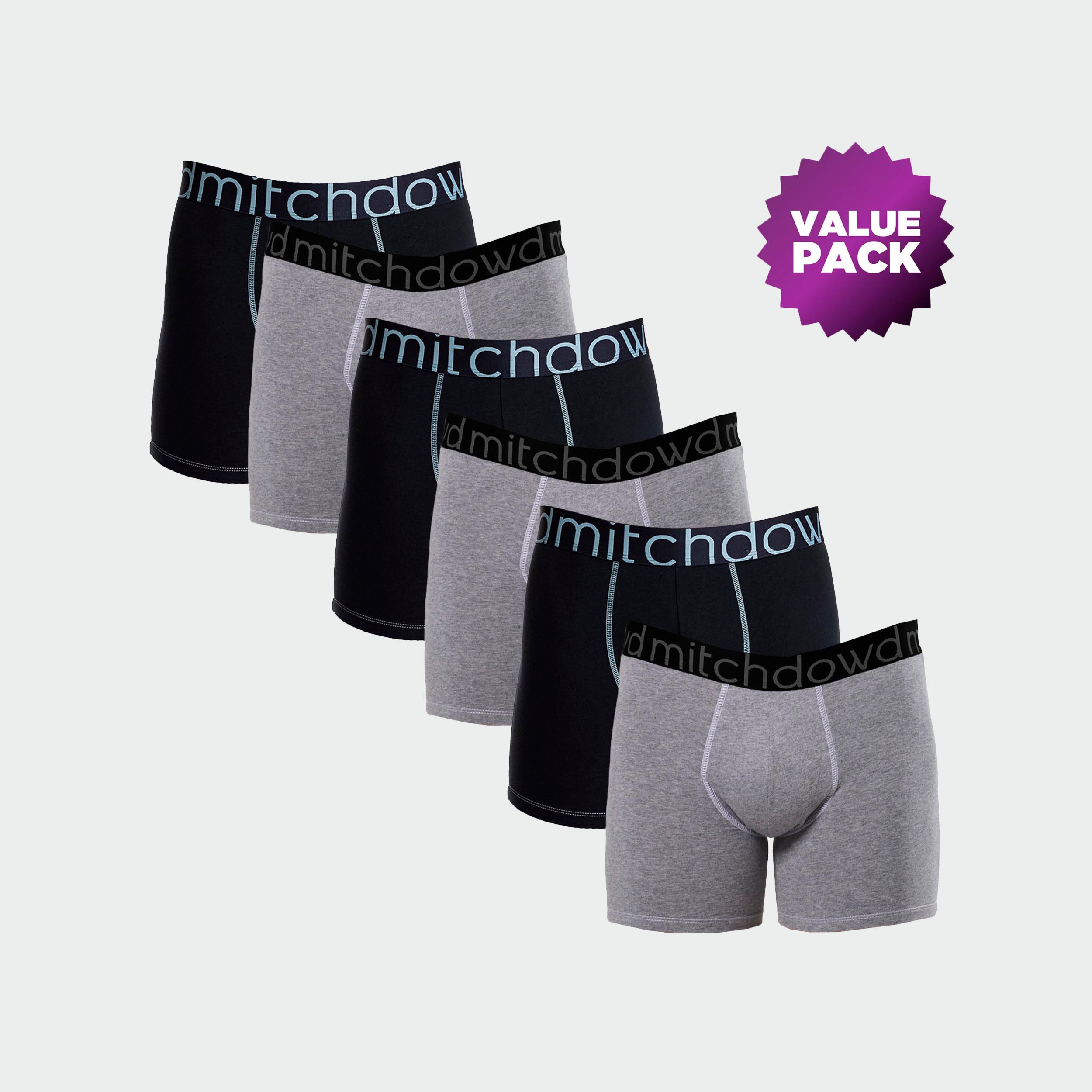 Men’s Room To Move Cotton Trunks Value 6 Pack – Assorted - Image 1