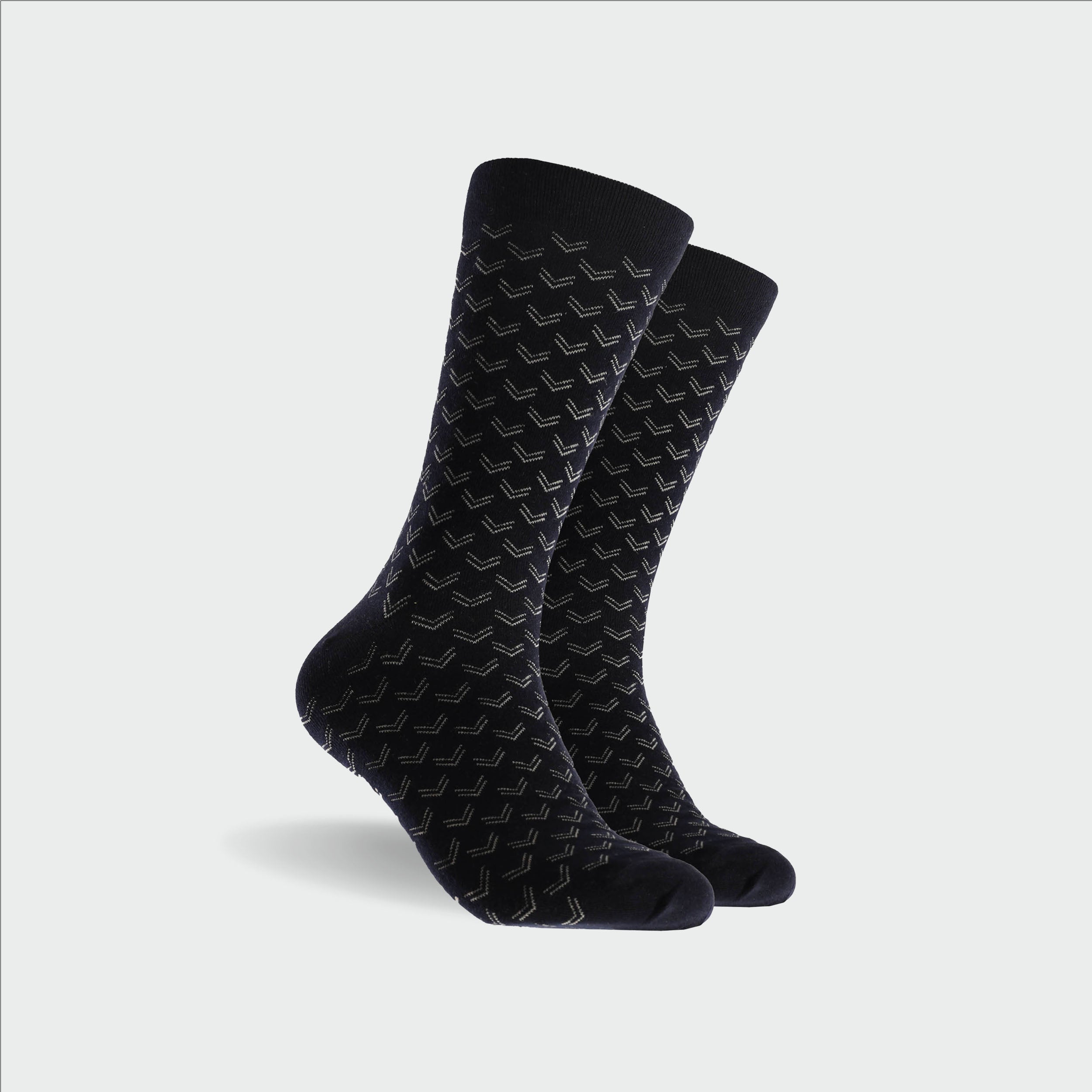 Men's Trail Super Fine Cotton Crew Socks - Navy - Image 1