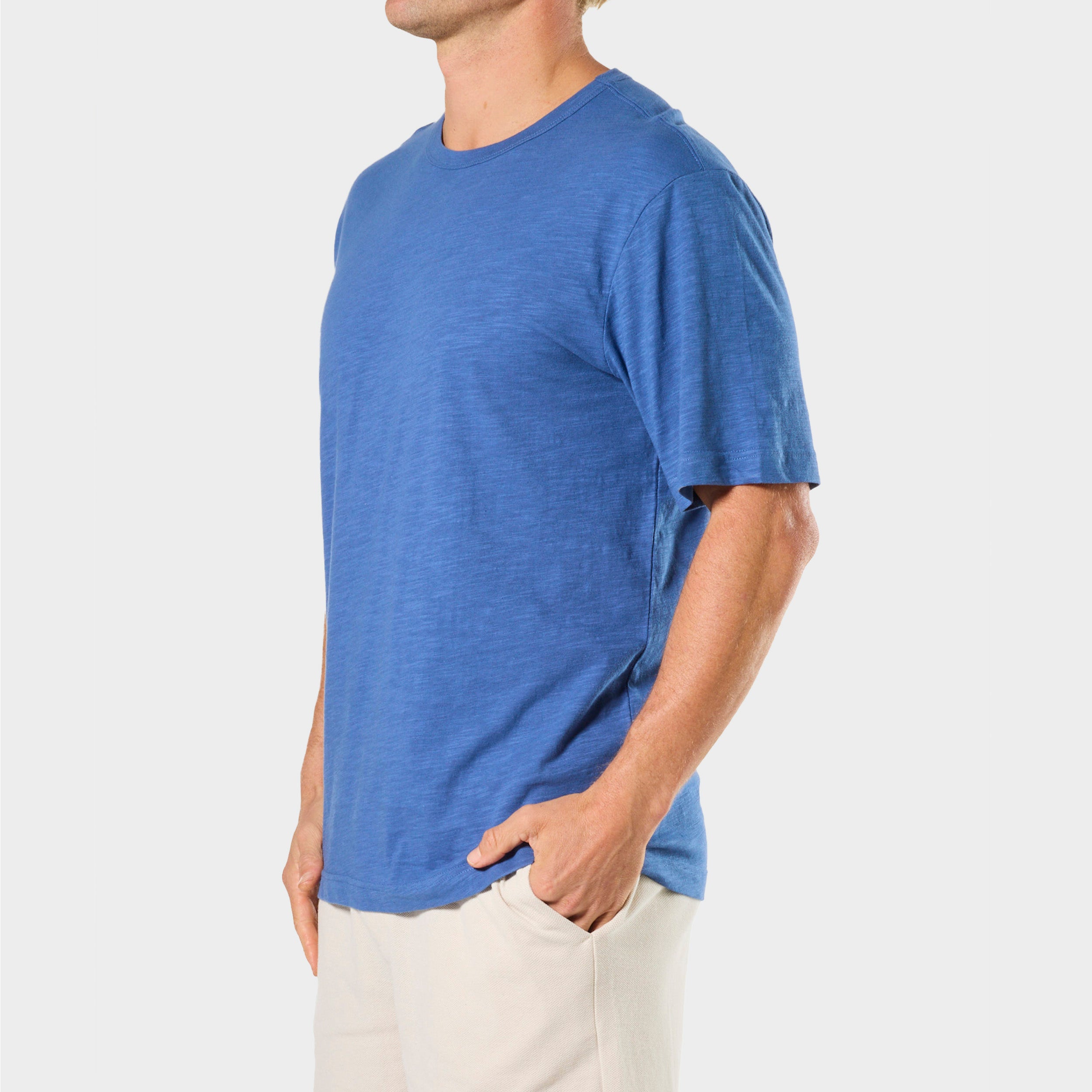 Mitchdowd Mens Slub Blue Sleep Tee