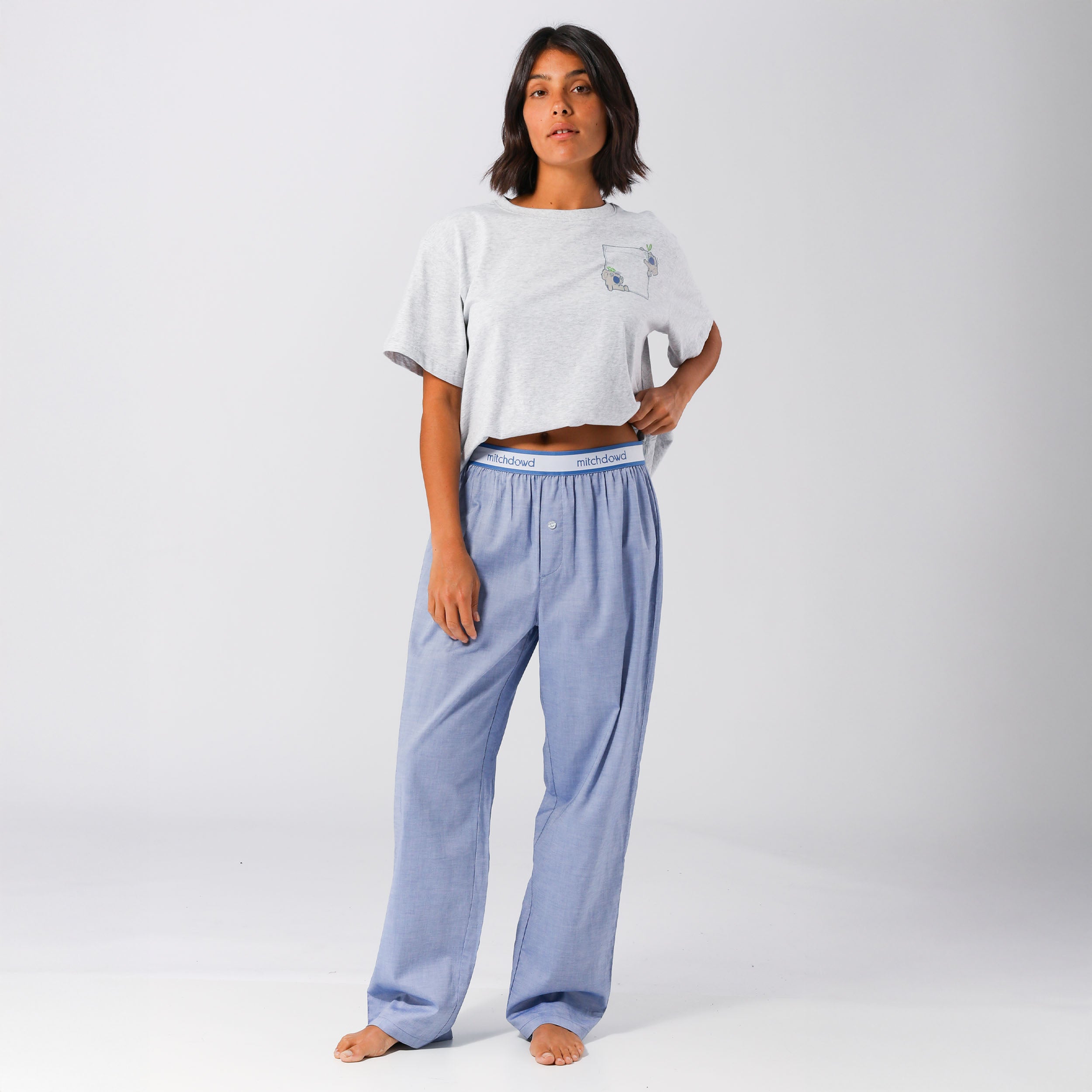 Women's End On End Sleep Pants - Blue - Image 1