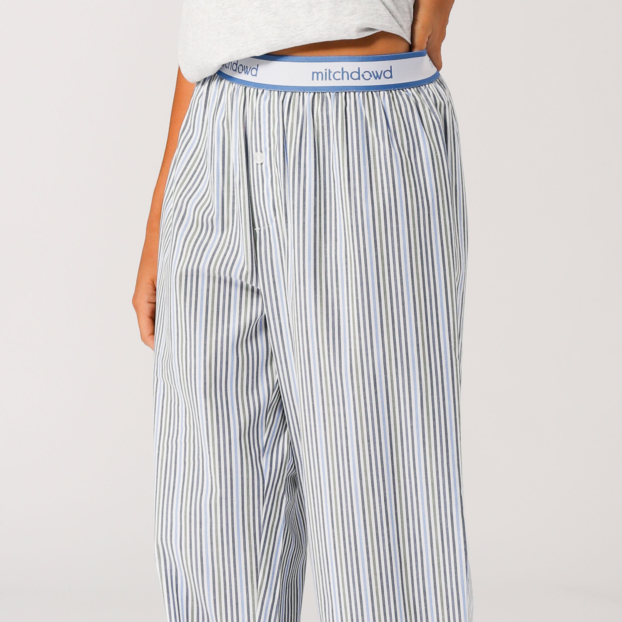 Women's Stripe Sleep Pants- Multi - Image 3