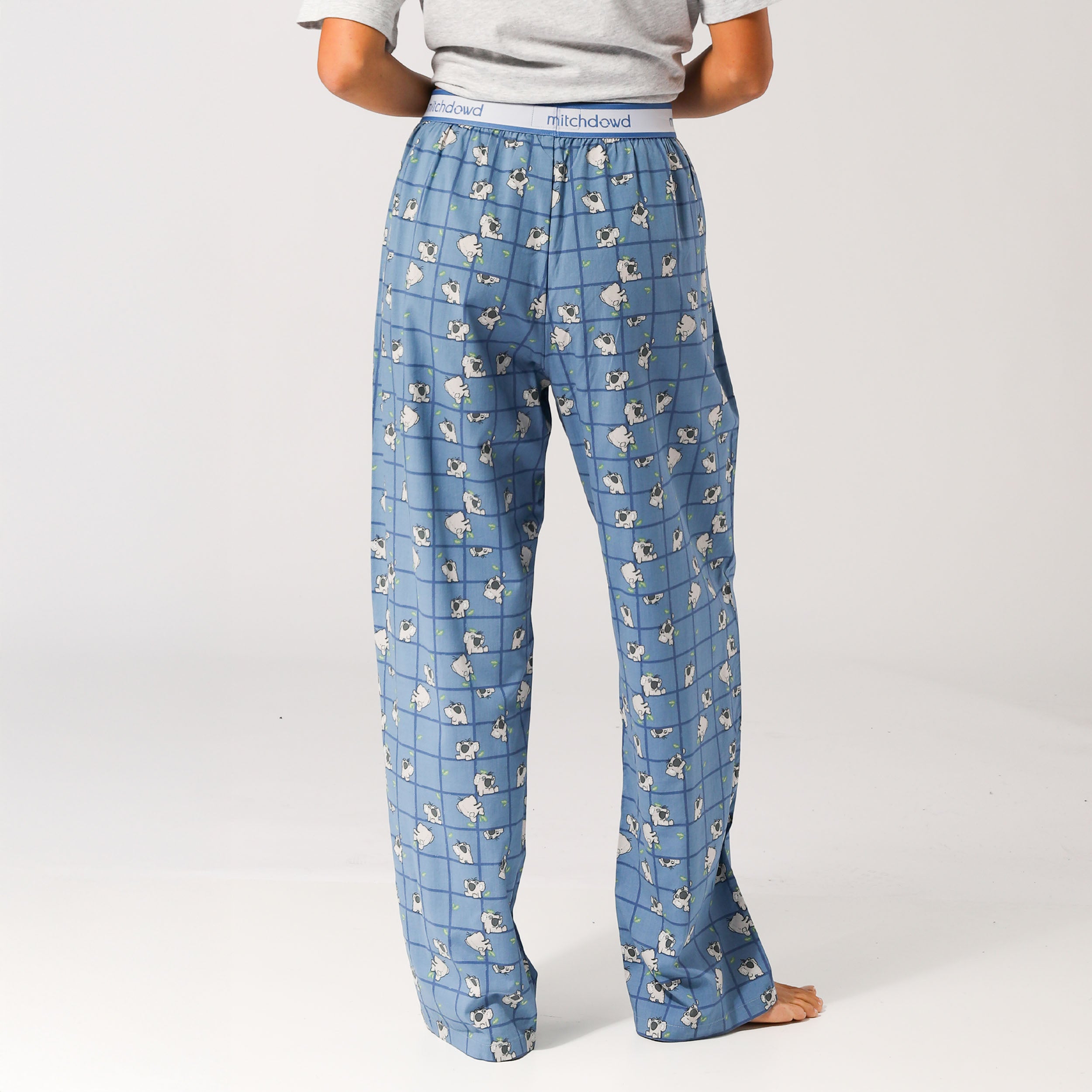 Womens Koala Sleep Pants - Blue - Image 5