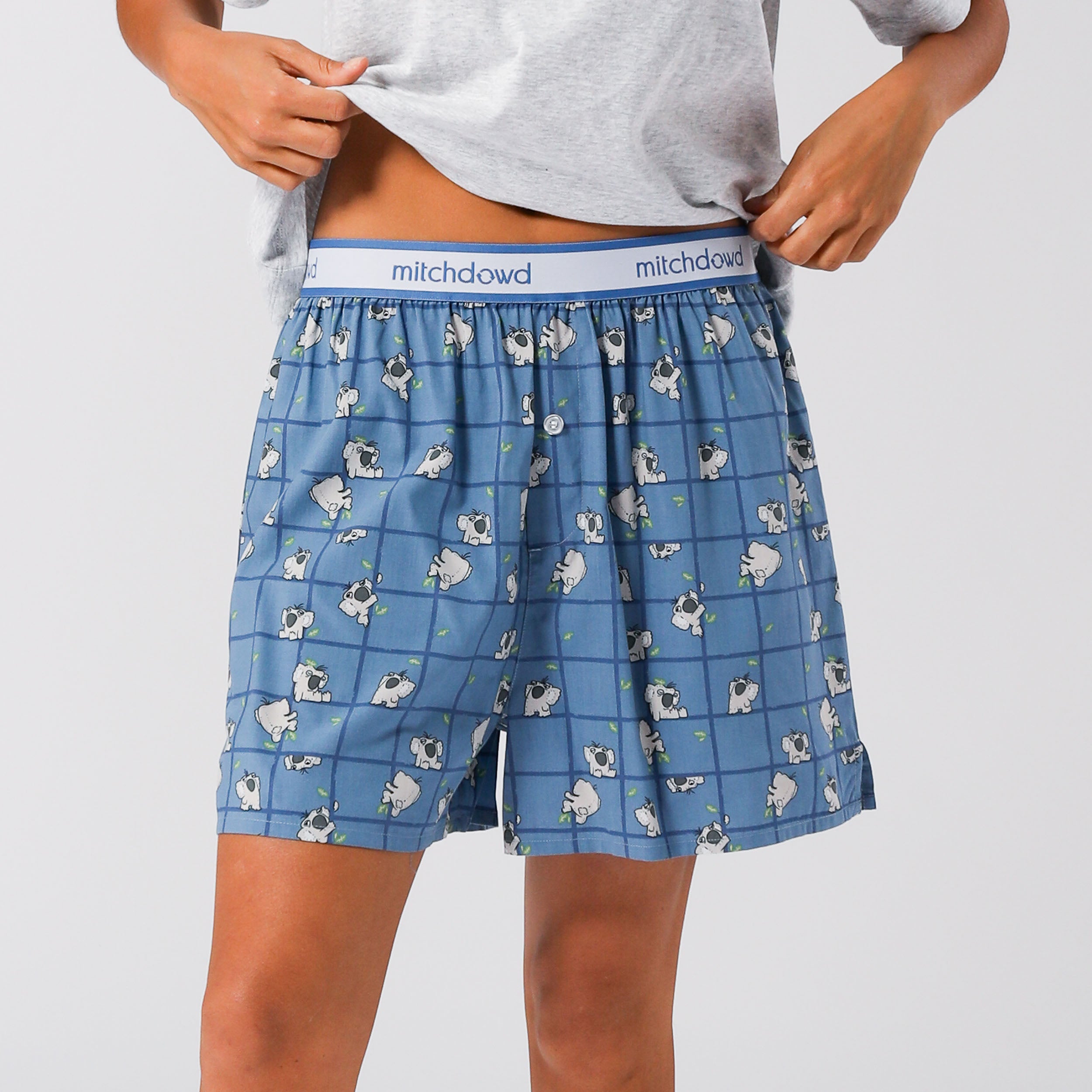 Women's Koala Boxer Shorts - Blue - Image 2