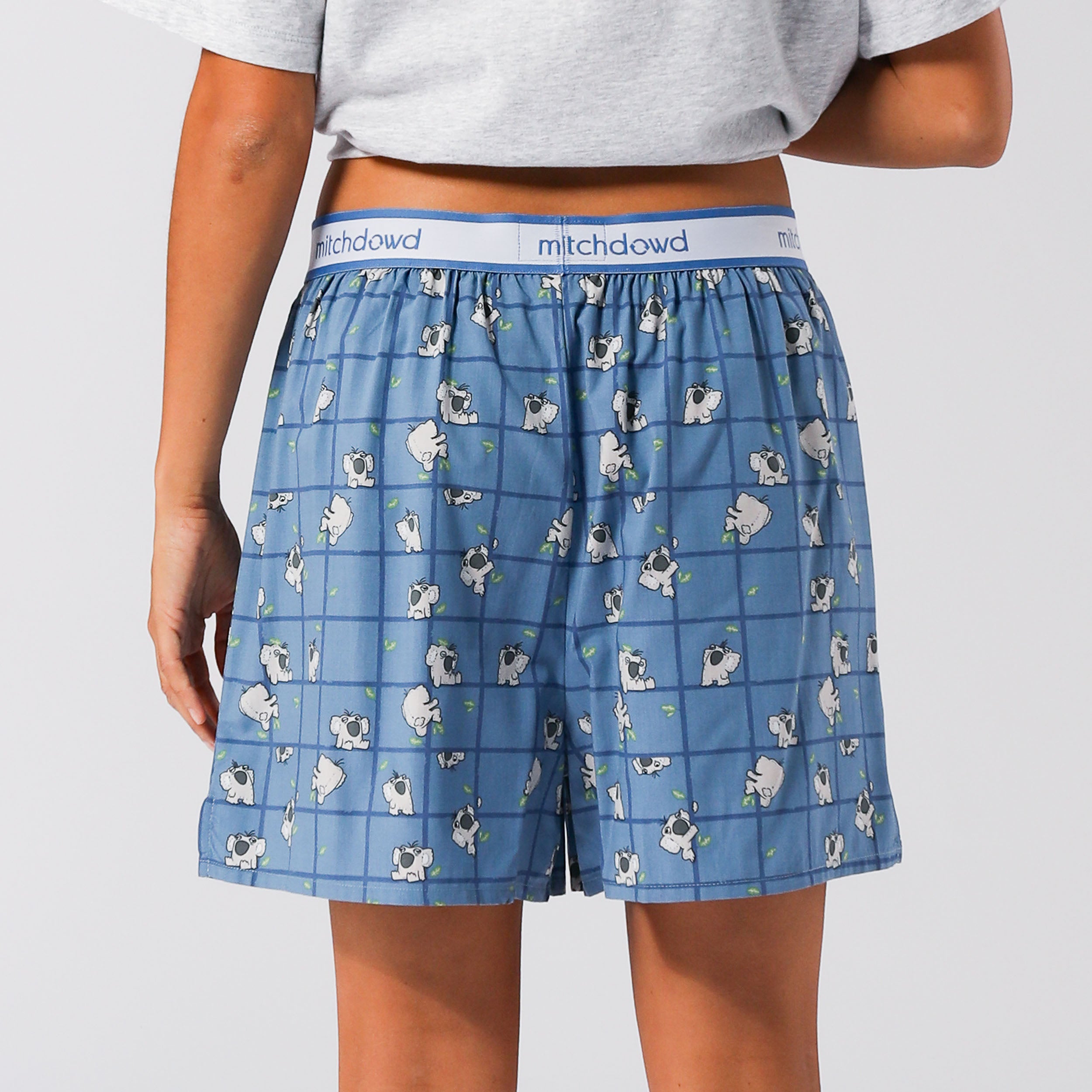 Women's Koala Boxer Shorts - Blue - Image 4