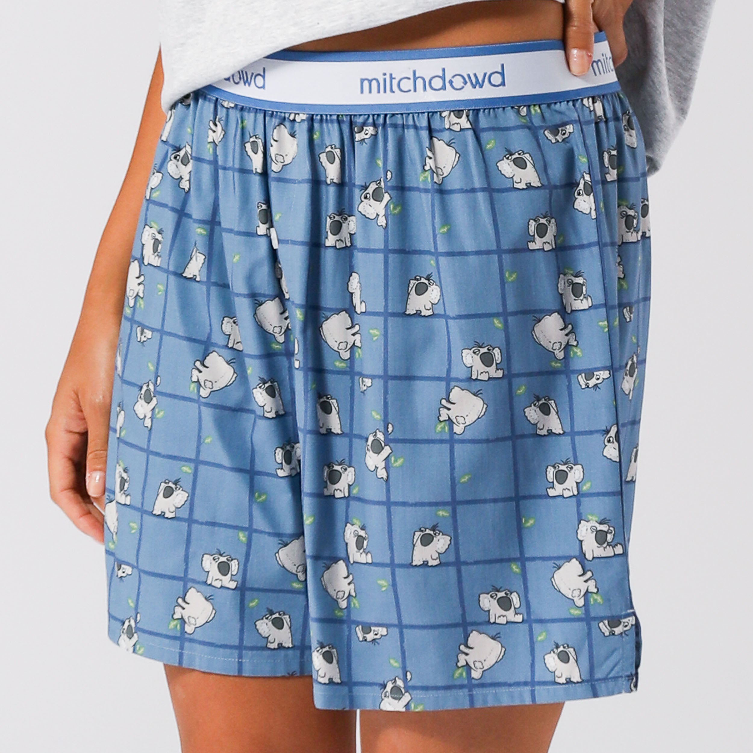 Women's Koala Boxer Shorts - Blue - Image 5