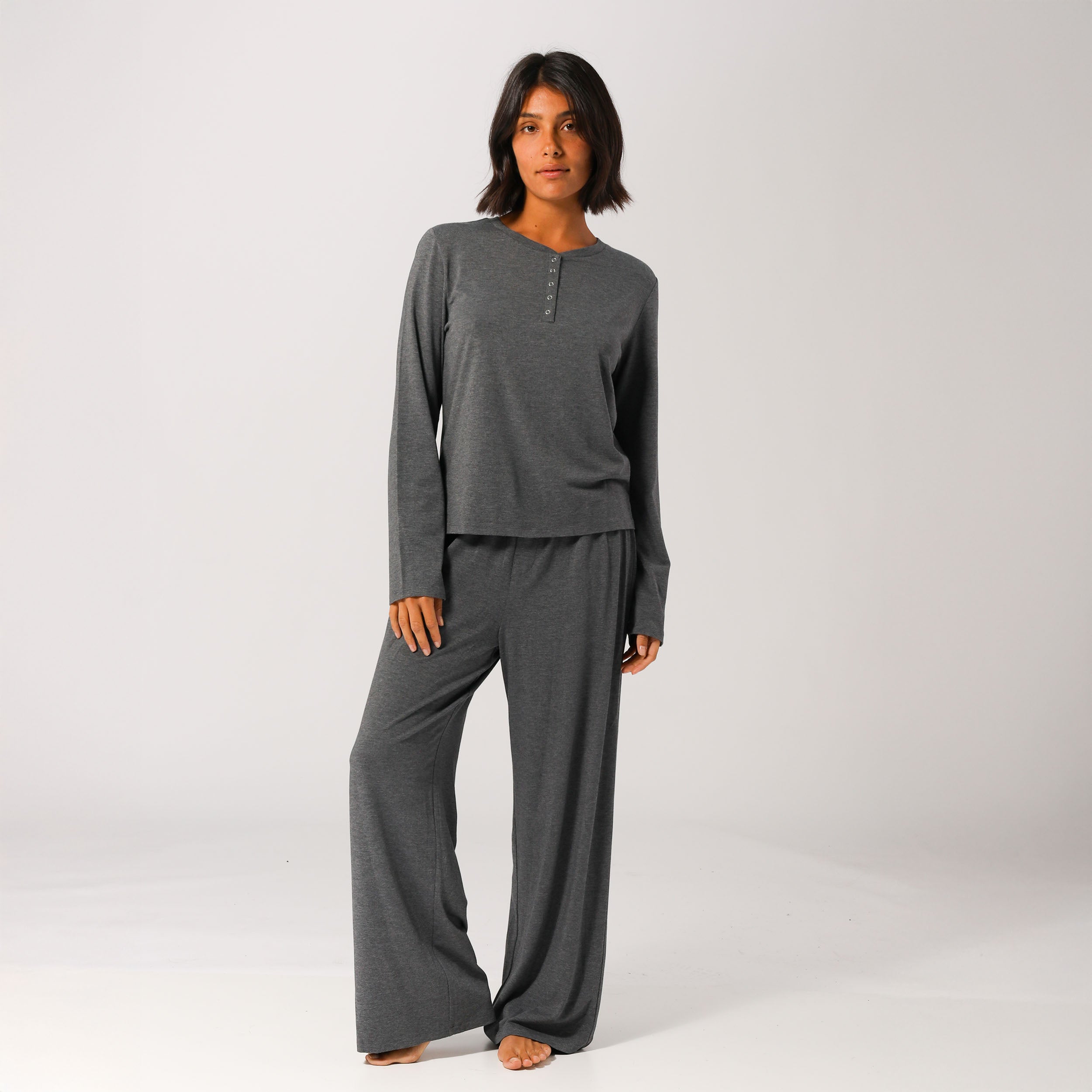 Women's Bamboo Knit Sleep Pants - Grey Marle