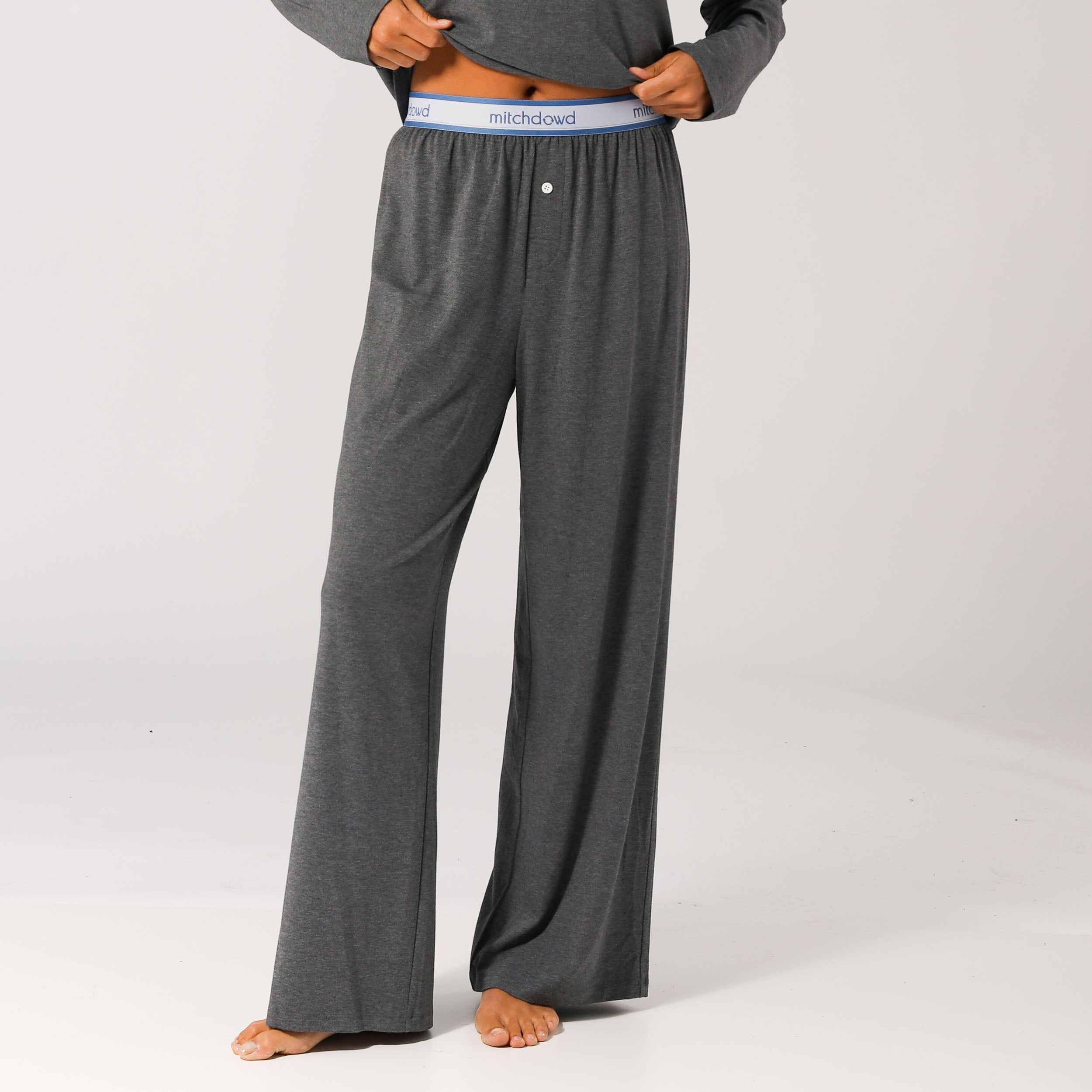 Women's Bamboo Knit Sleep Pants - Grey Marle