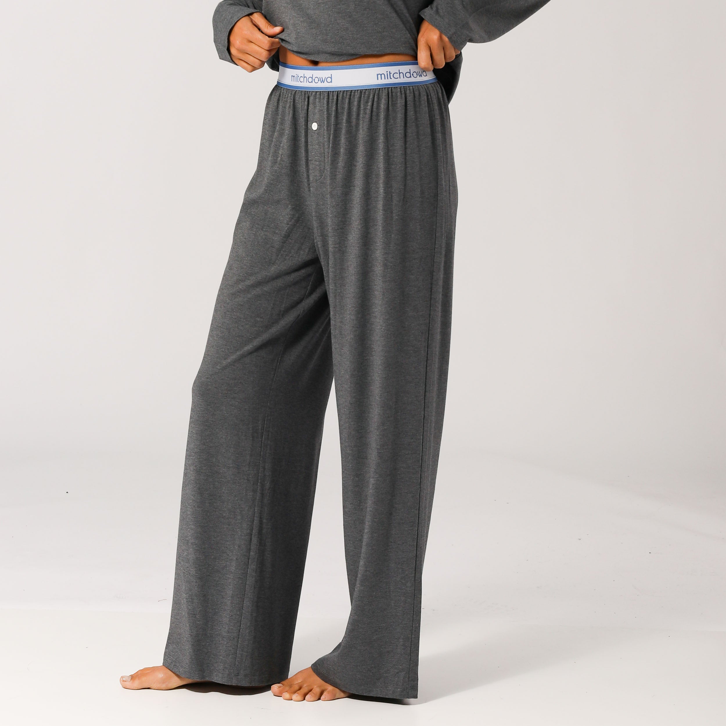 Women's Bamboo Knit Sleep Pants - Grey Marle