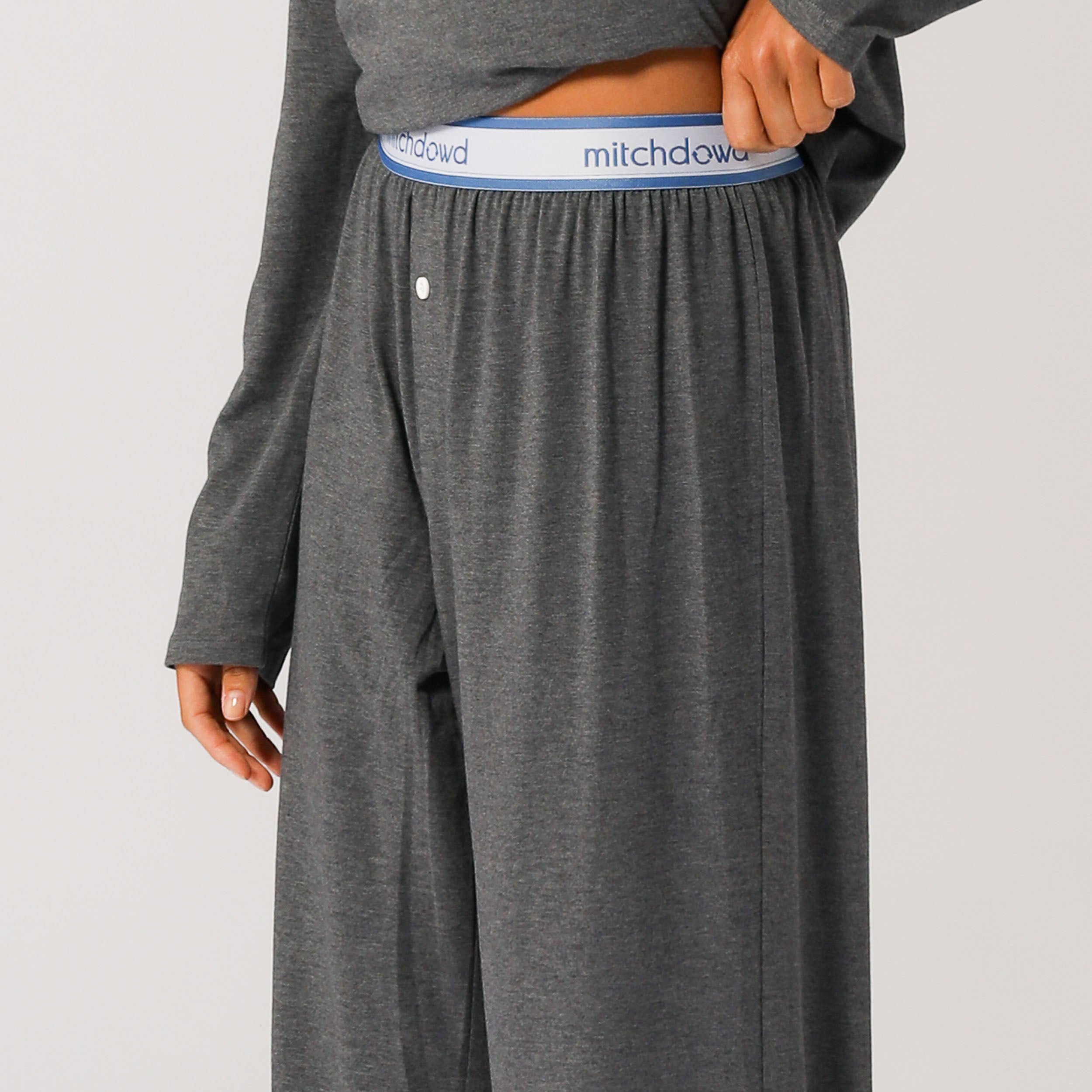 Women's Bamboo Knit Sleep Pants - Grey Marle