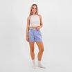 Mitchdowd Womens Blue Check Boxer Shorts