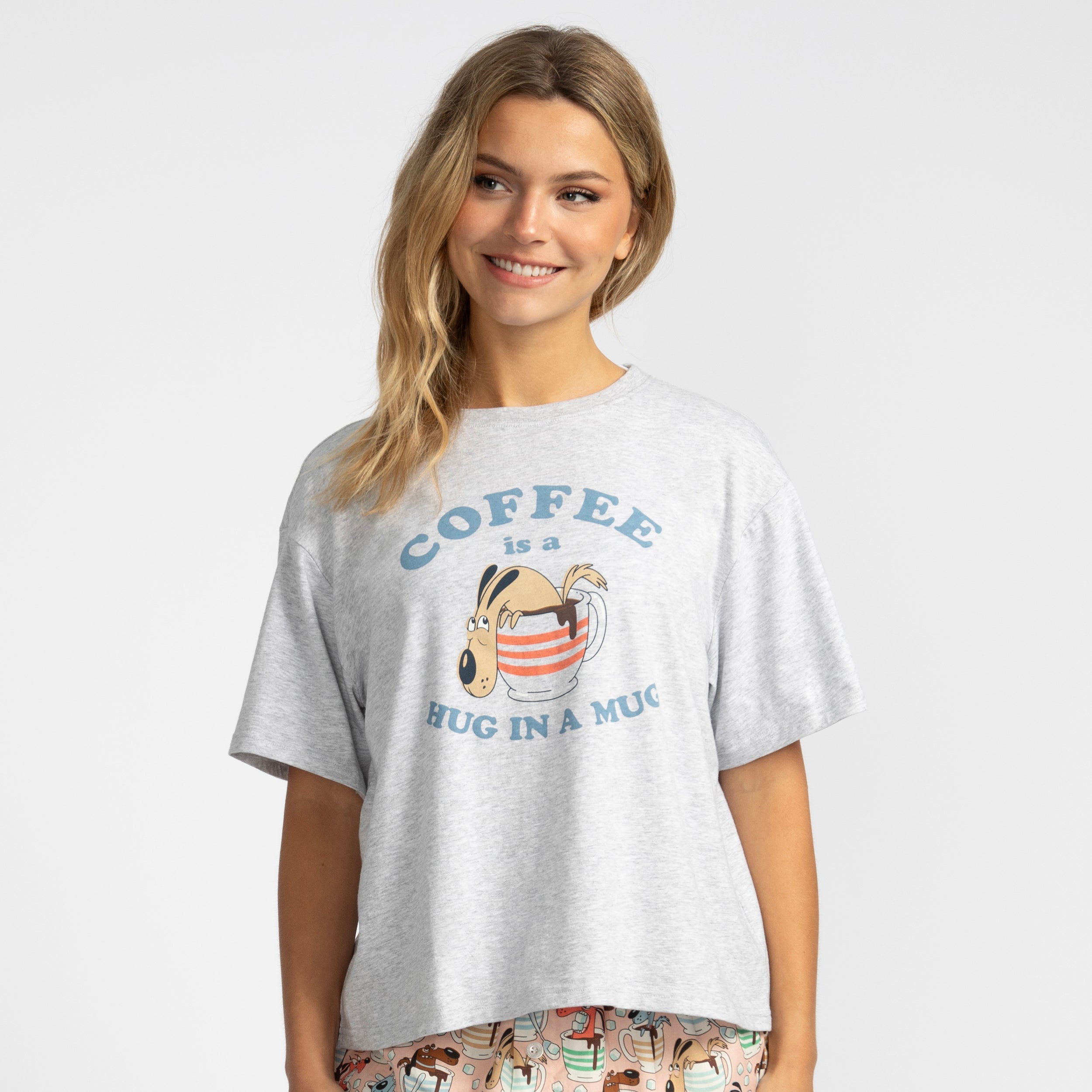Women's Cofee Hug Boxy Tee