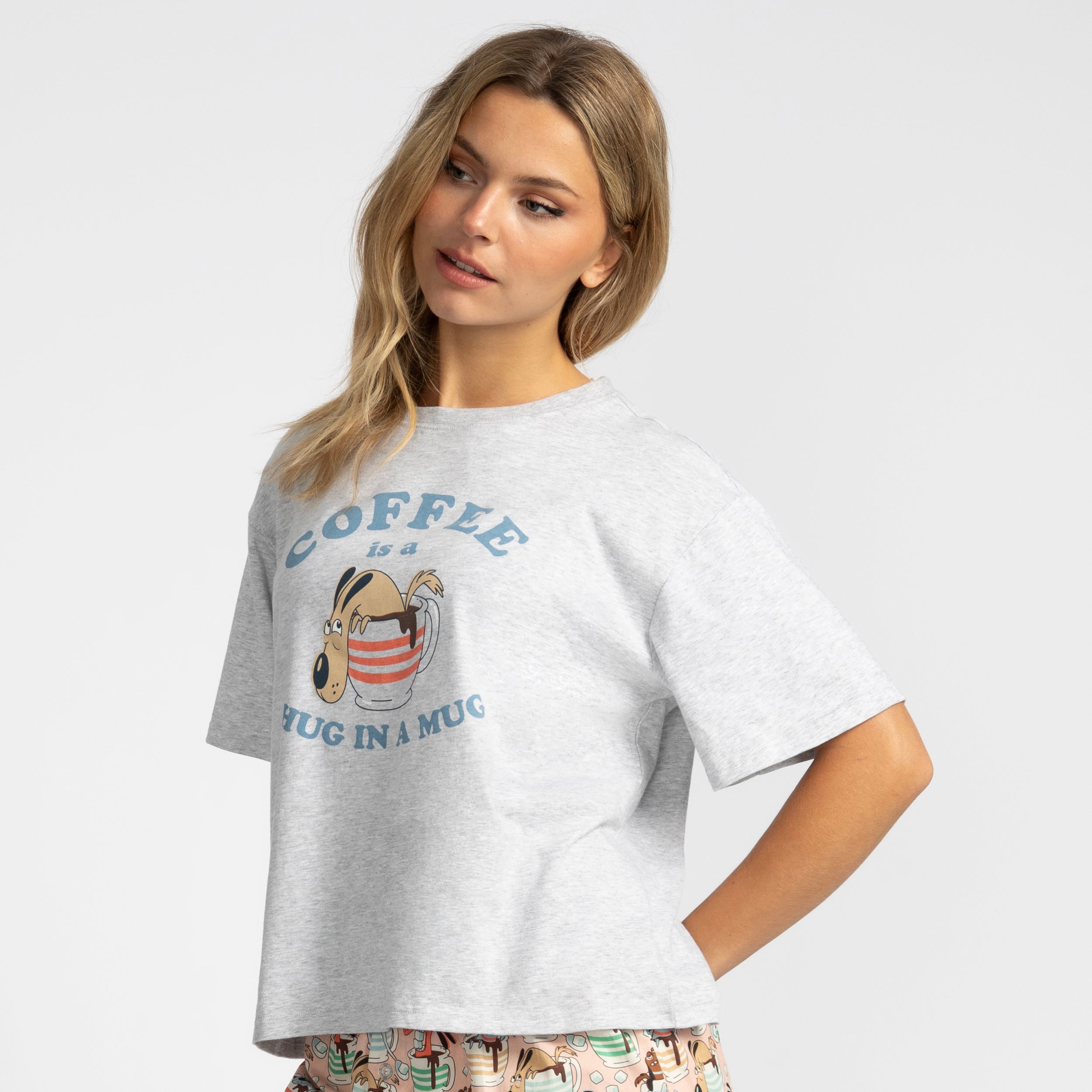 Women's Cofee Hug Boxy Tee