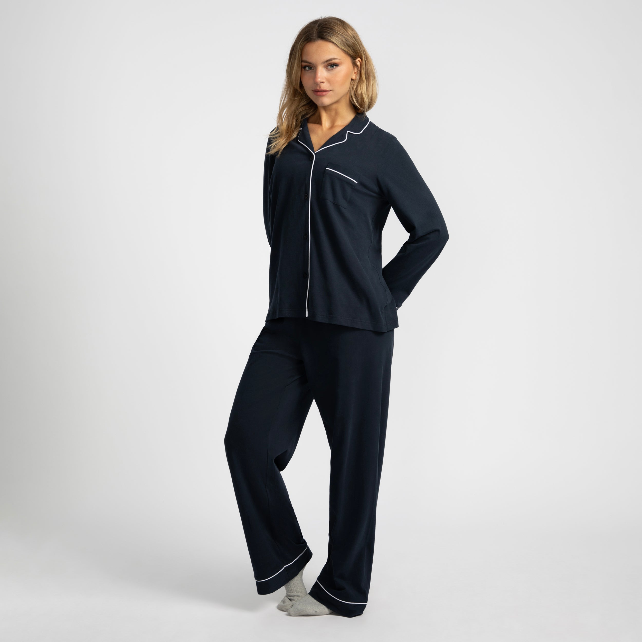 Womens Cotton Jersey Pyjama Set