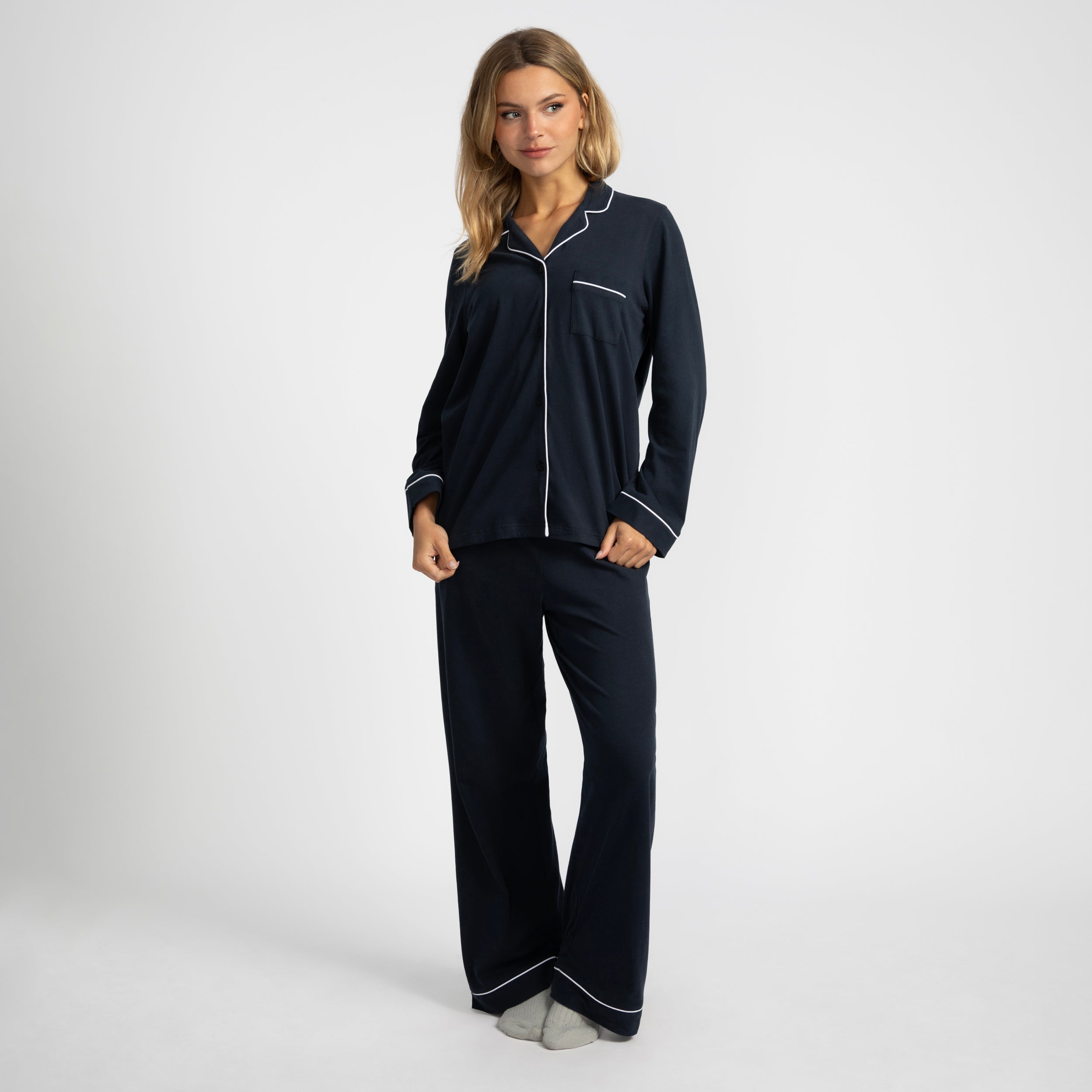 Womens Cotton Jersey Pyjama Set