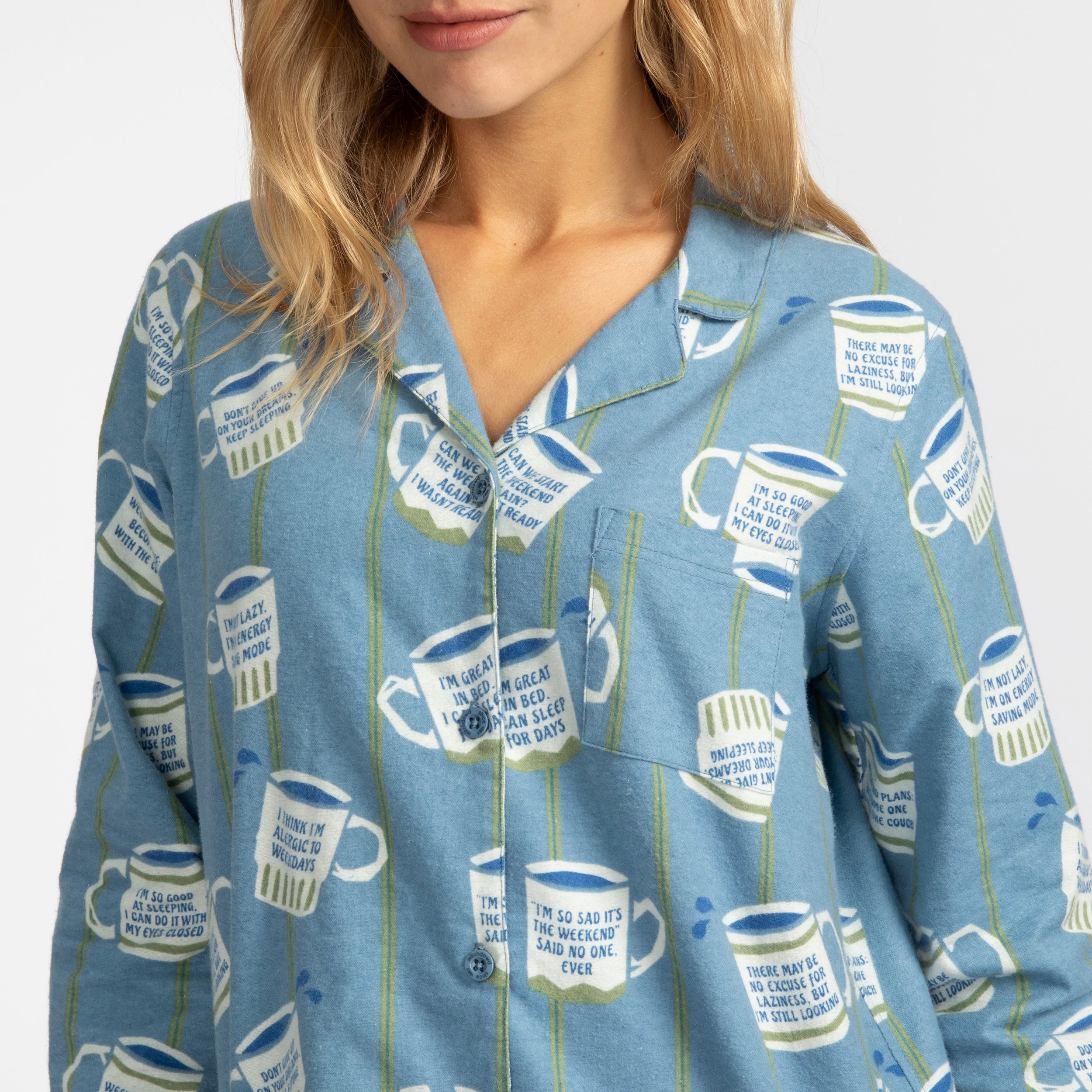 Women's Cuppa Joe Flannel Pyjama Set