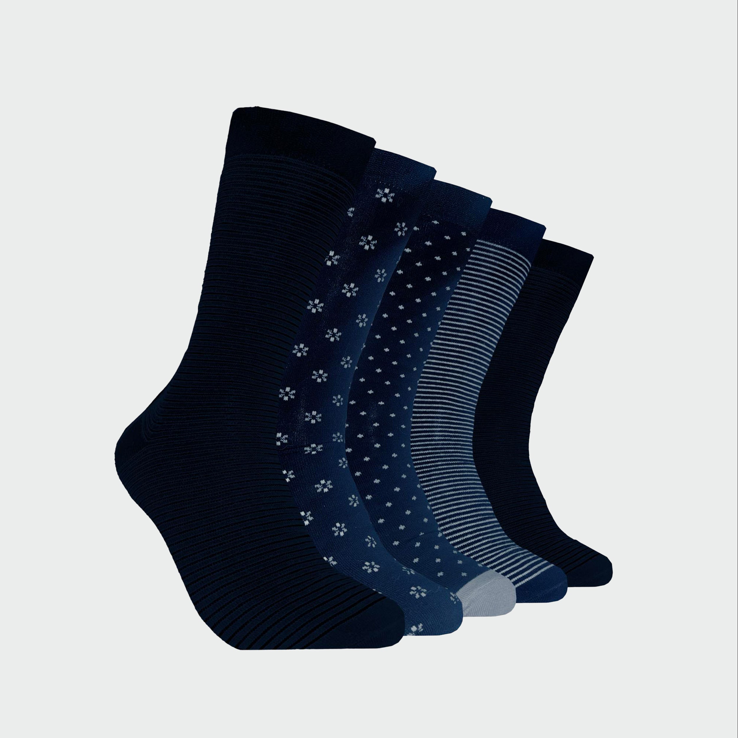Mitch Dowd Men's Pattern Bamboo Sock 5 Pack
