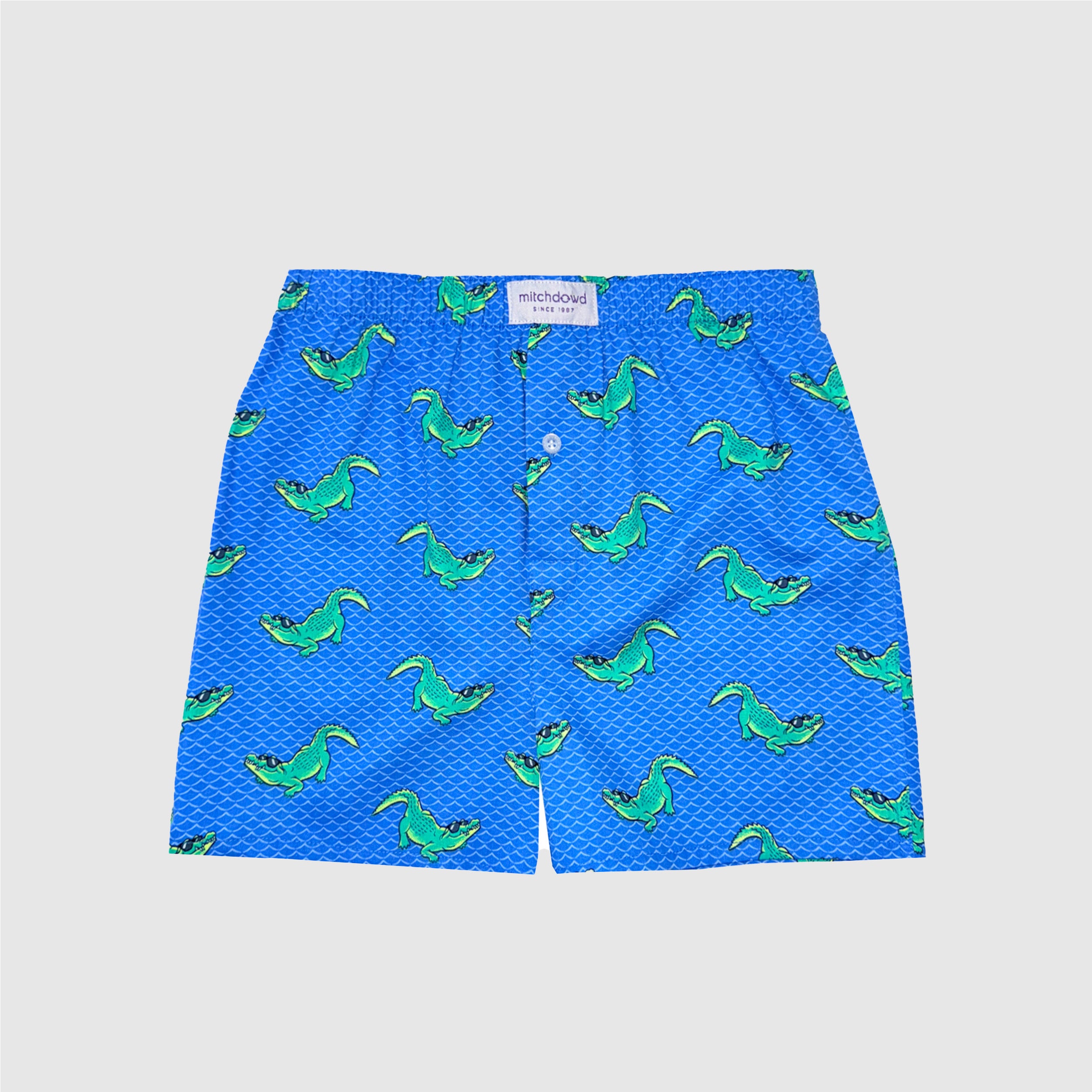 Boys Crocodile Print Boxer Shorts