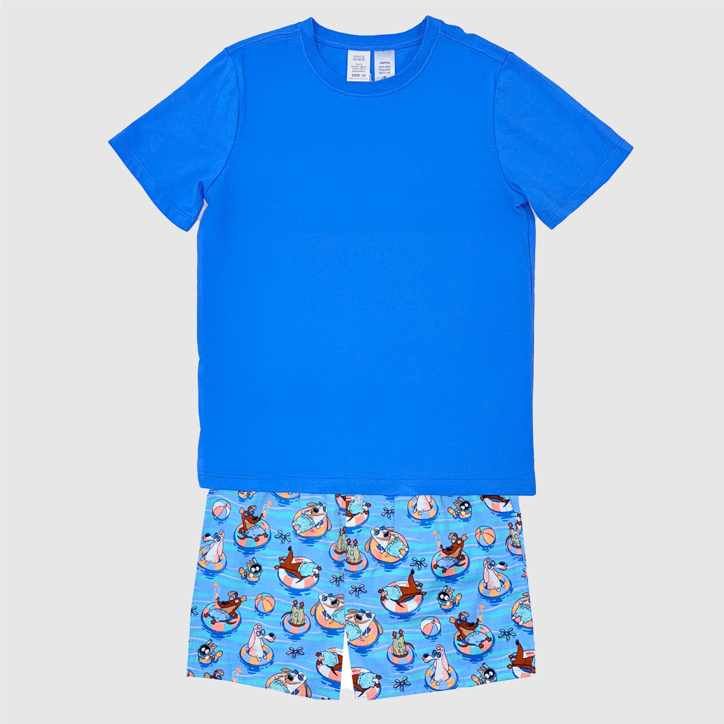 Boys Dog Print Pyjama Set