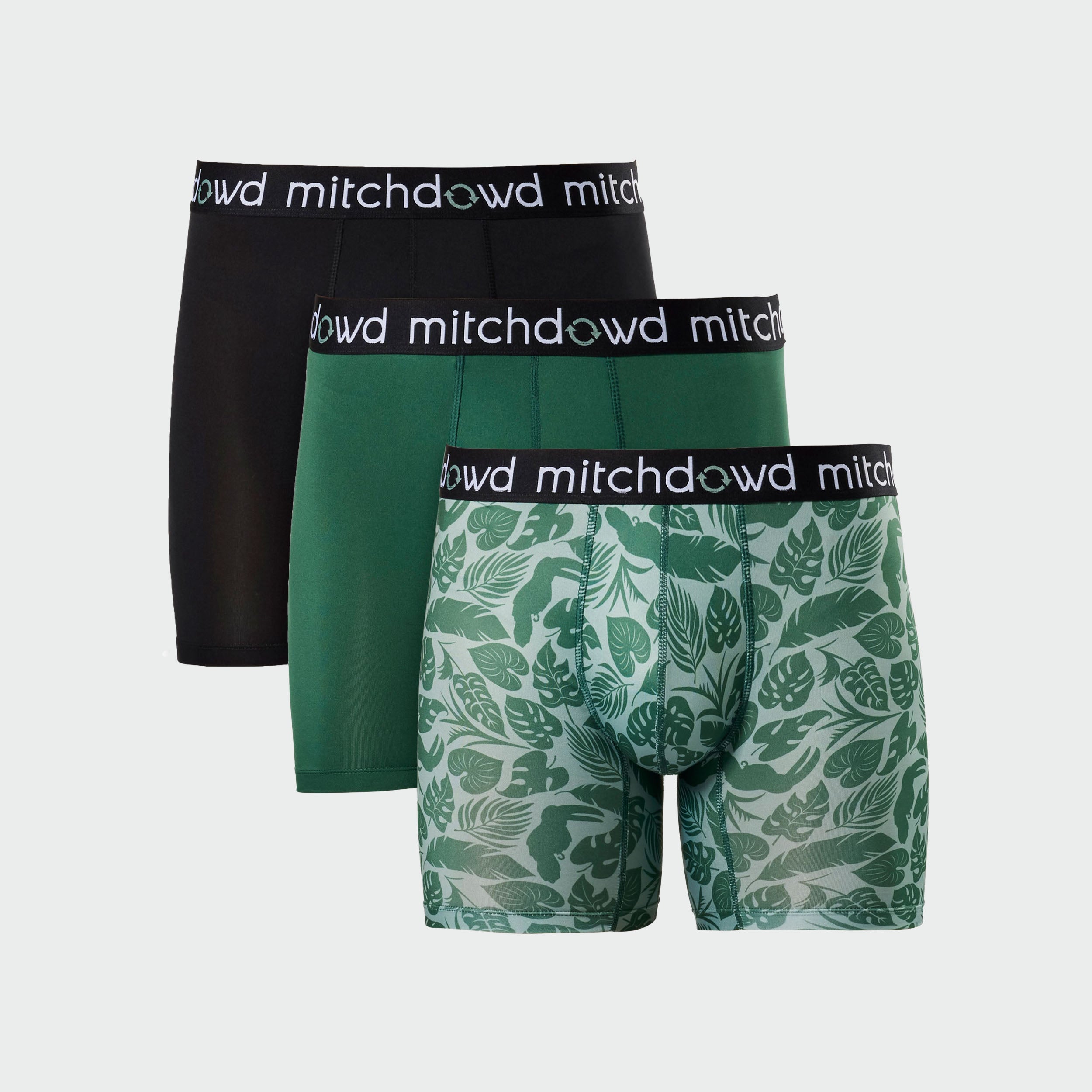 Men's Eco Toucan Montage Recycled Repreve® Comfort Trunk 3 Pack - Green - Image 1