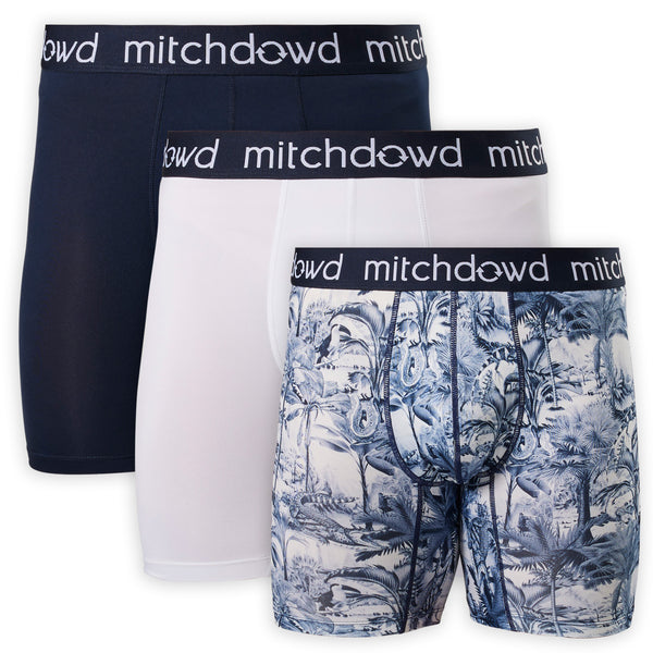 Mitch Dowd Mens Comfort Trunks, Cotton Stretch Navy